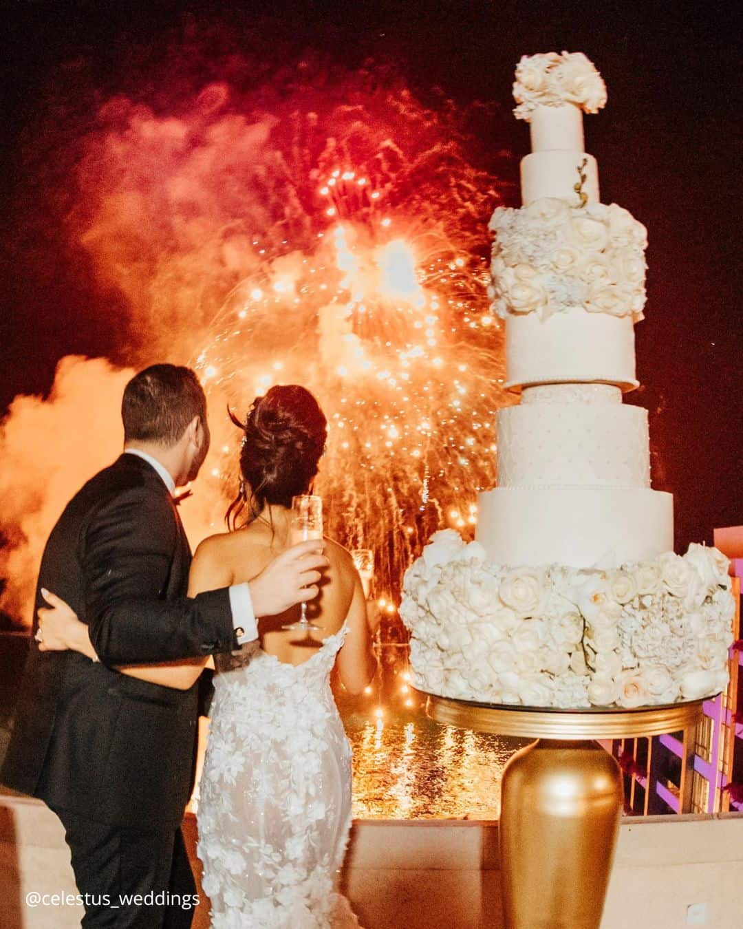 Beautiful Photos With Wedding Fireworks