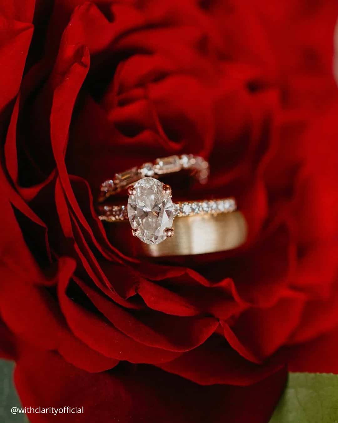 Oval Rings In Wedding Sets