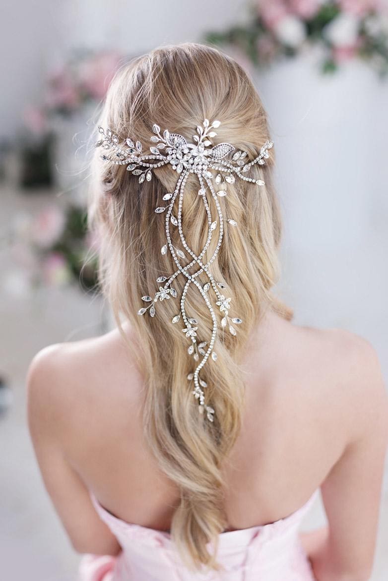 Flower And Crystal Wedding Hair Accessories