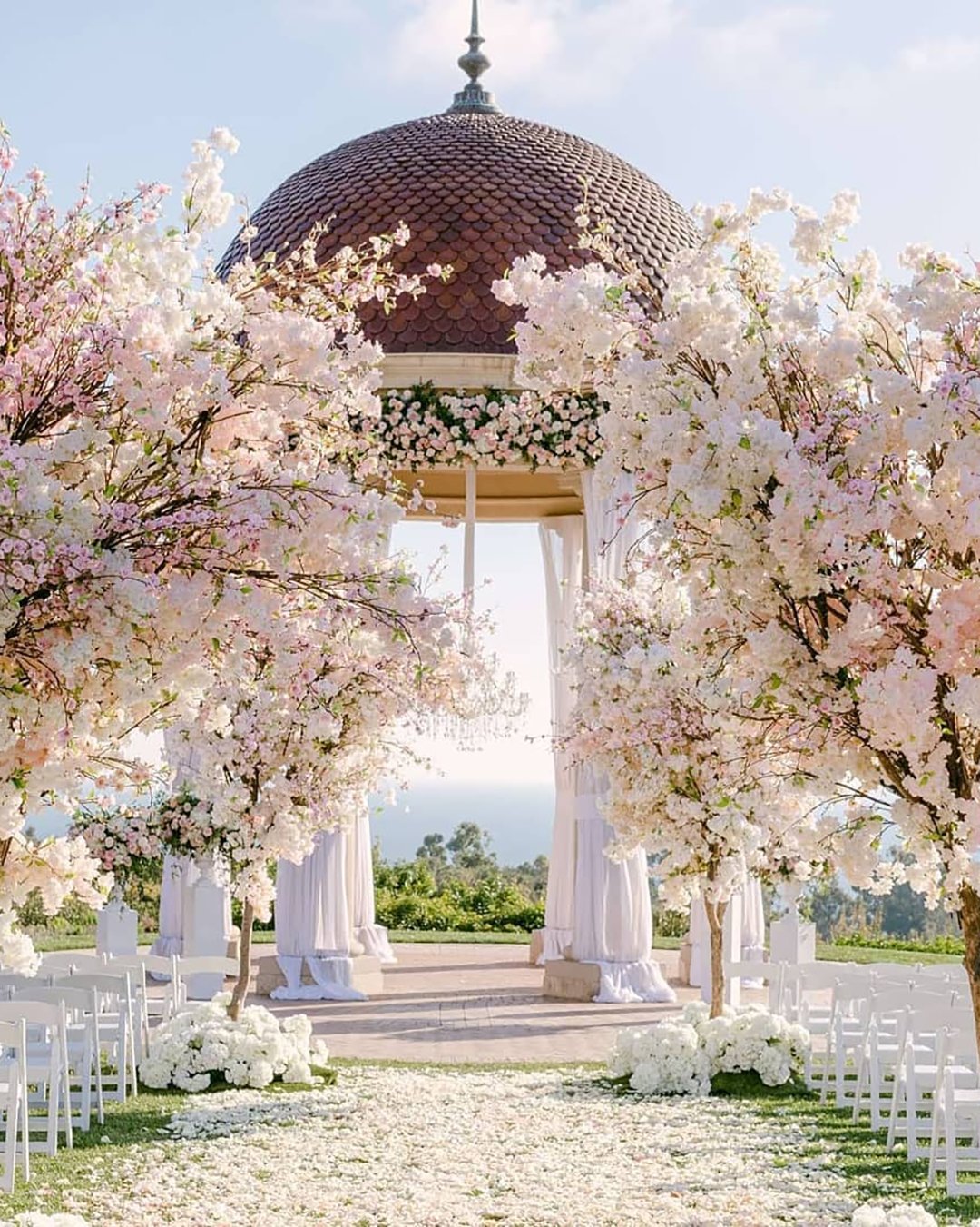 wedding ceremony decorations spring white deocr 5starweddings