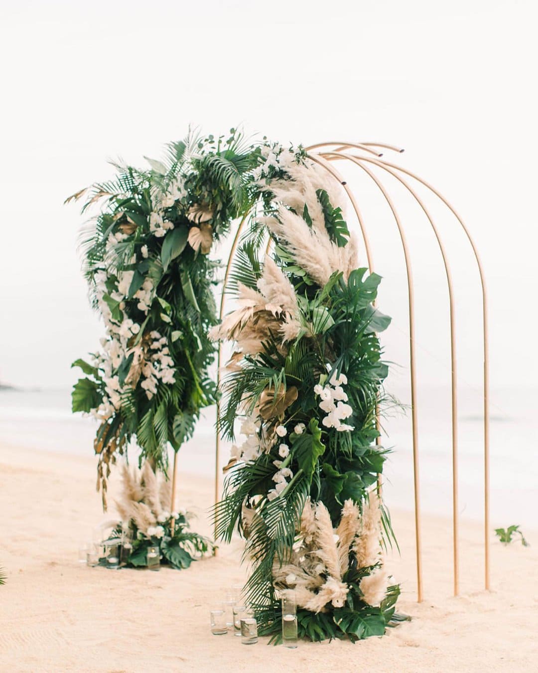 wedding ceremony decorations beach tropical arch theweddingblissthailand