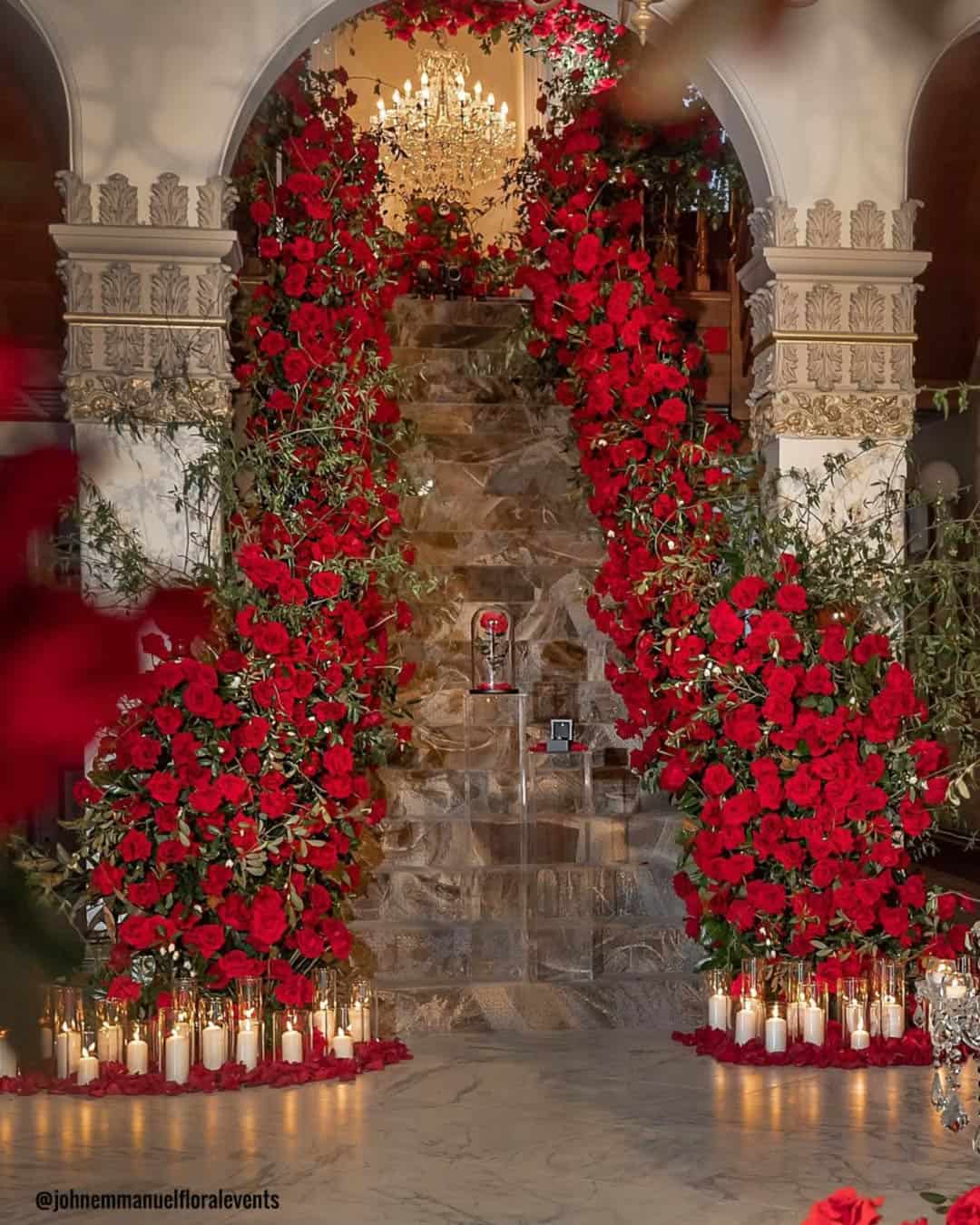 Bar or Cocktail Station Flower Decor