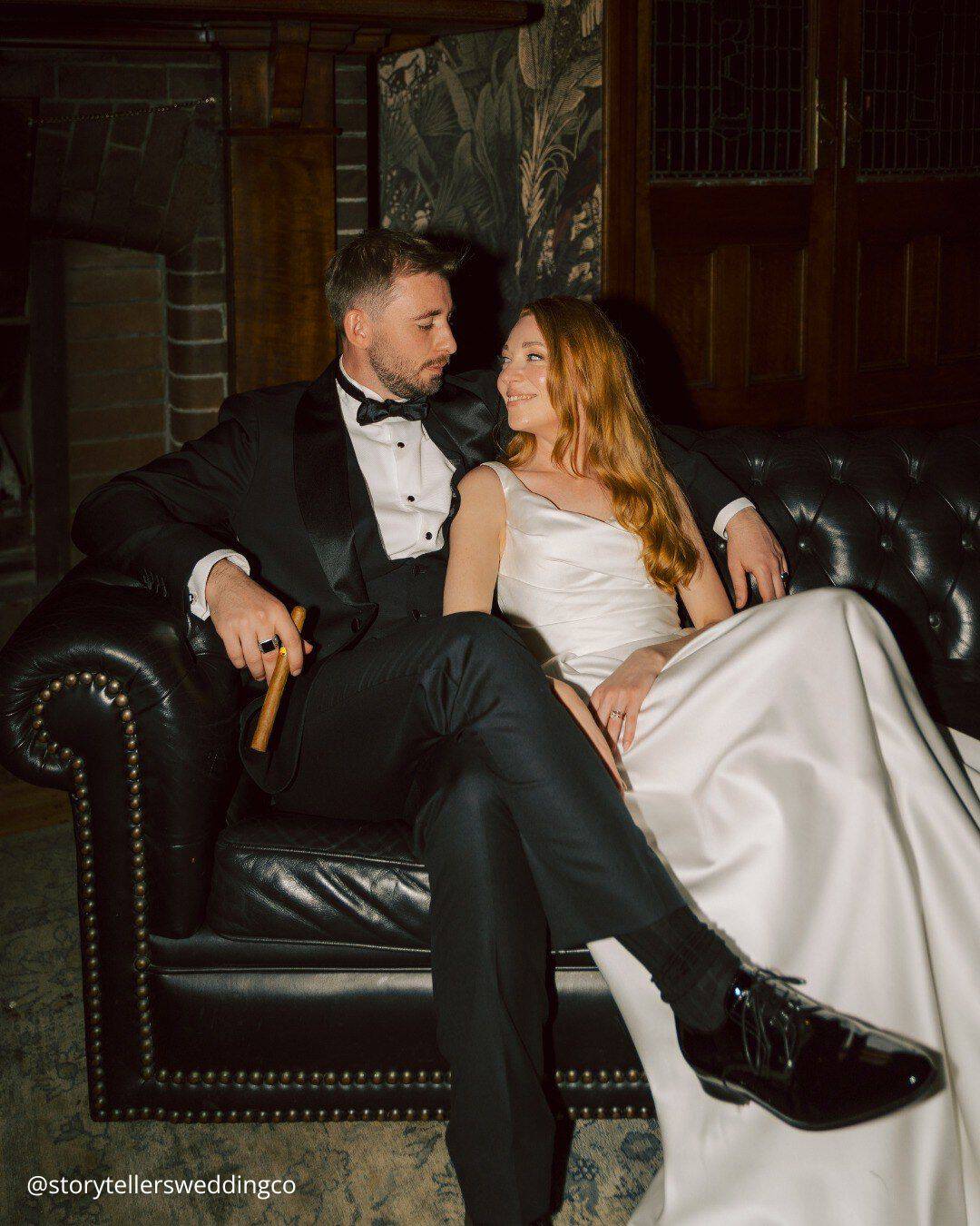 wedding photos magical night of brides faces on the couch in the evening storytellersweddingco