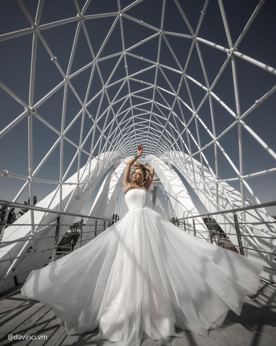 wedding photos magical beautiful bride in an impressive dress davinci.vm