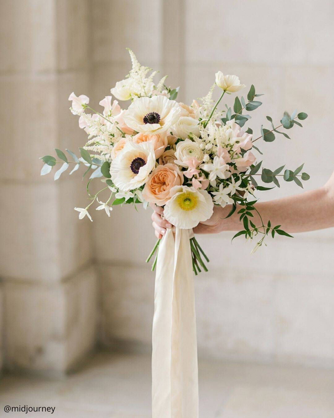 Pale Pink Summer Wedding Bouquets