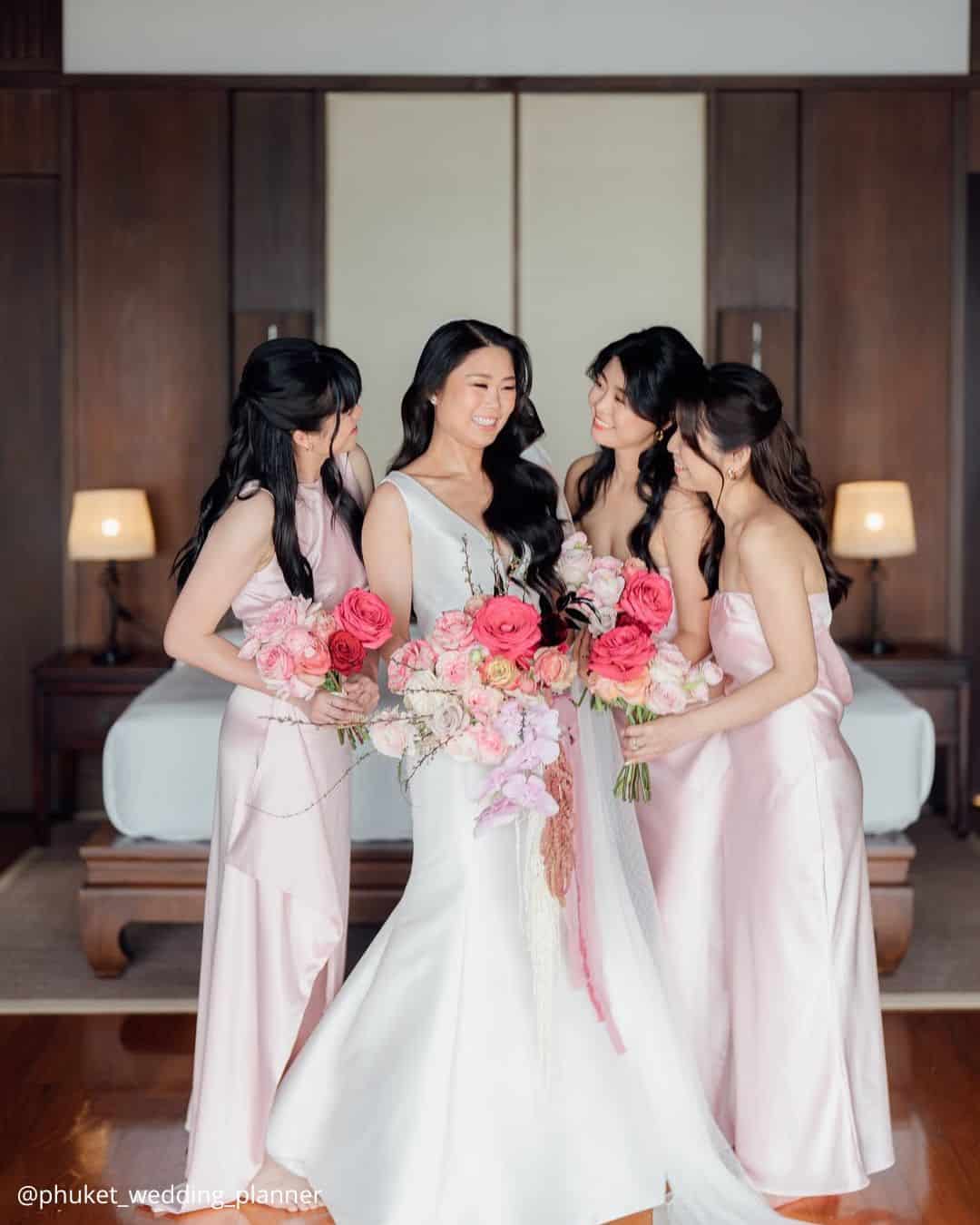 Peaches and Creams Bridal Bouquets