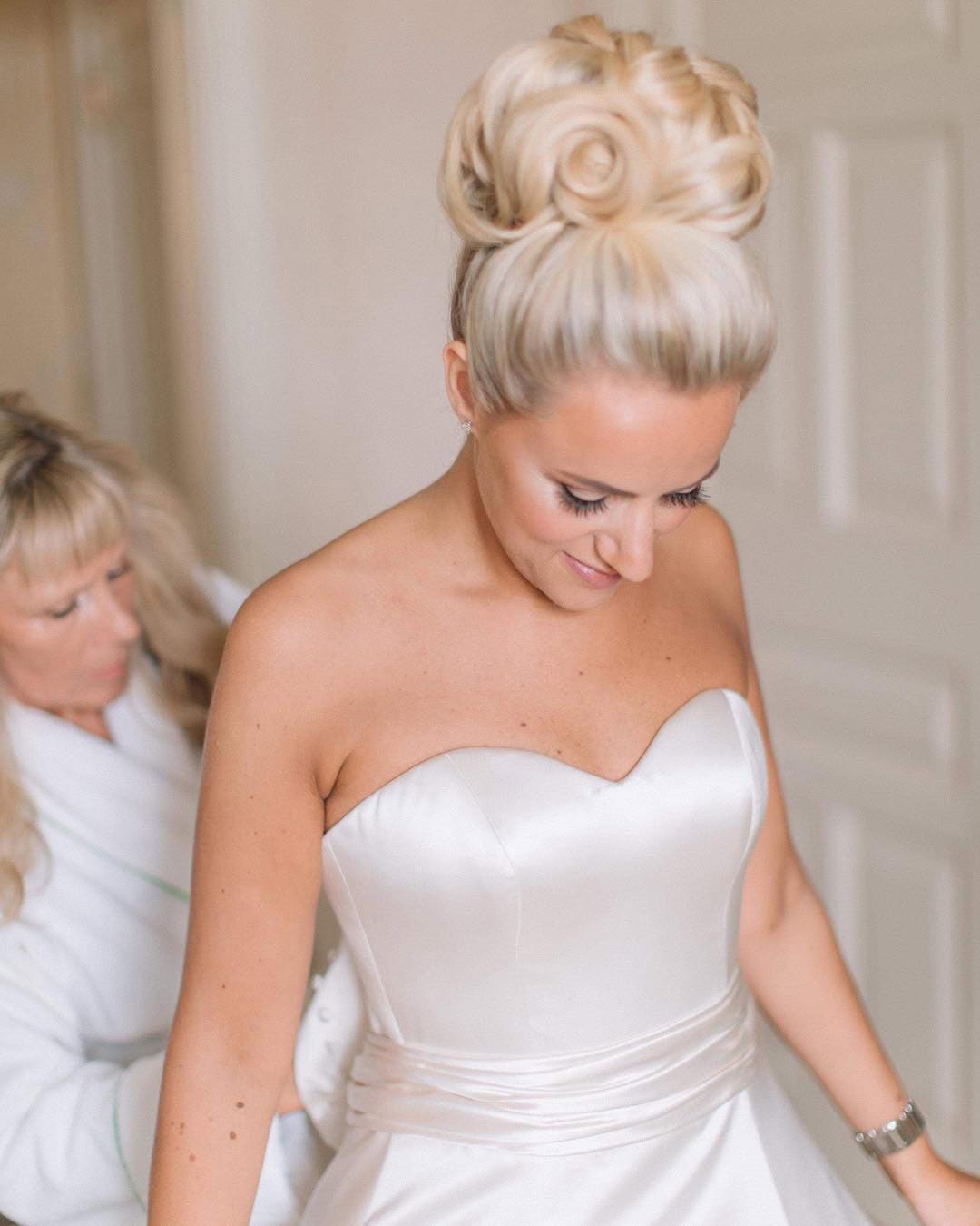 High Bun Wedding Hair