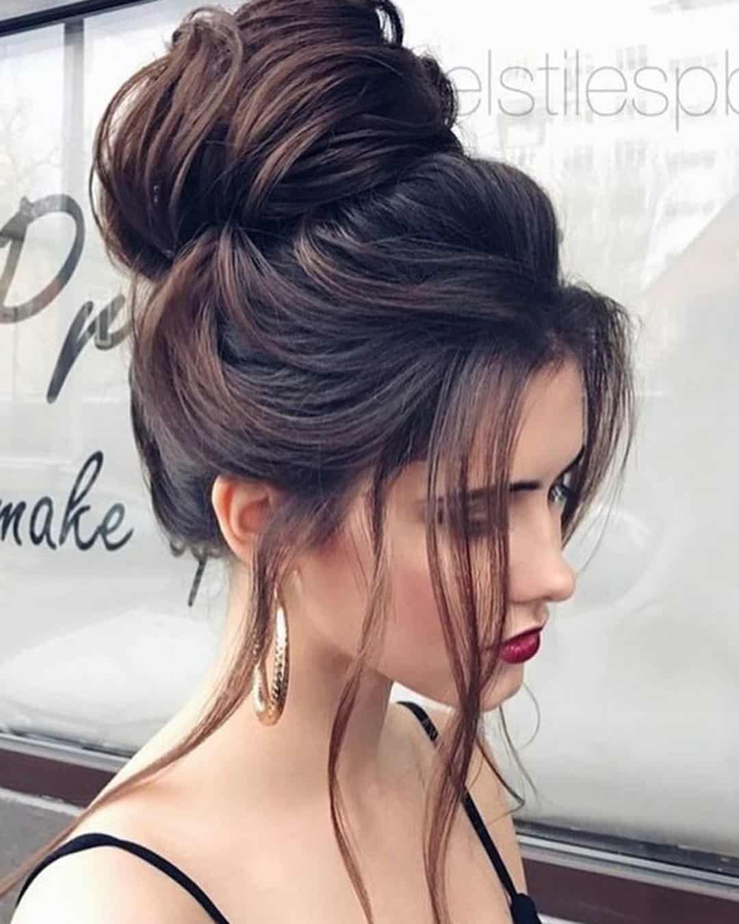 High Bun Wedding Hair