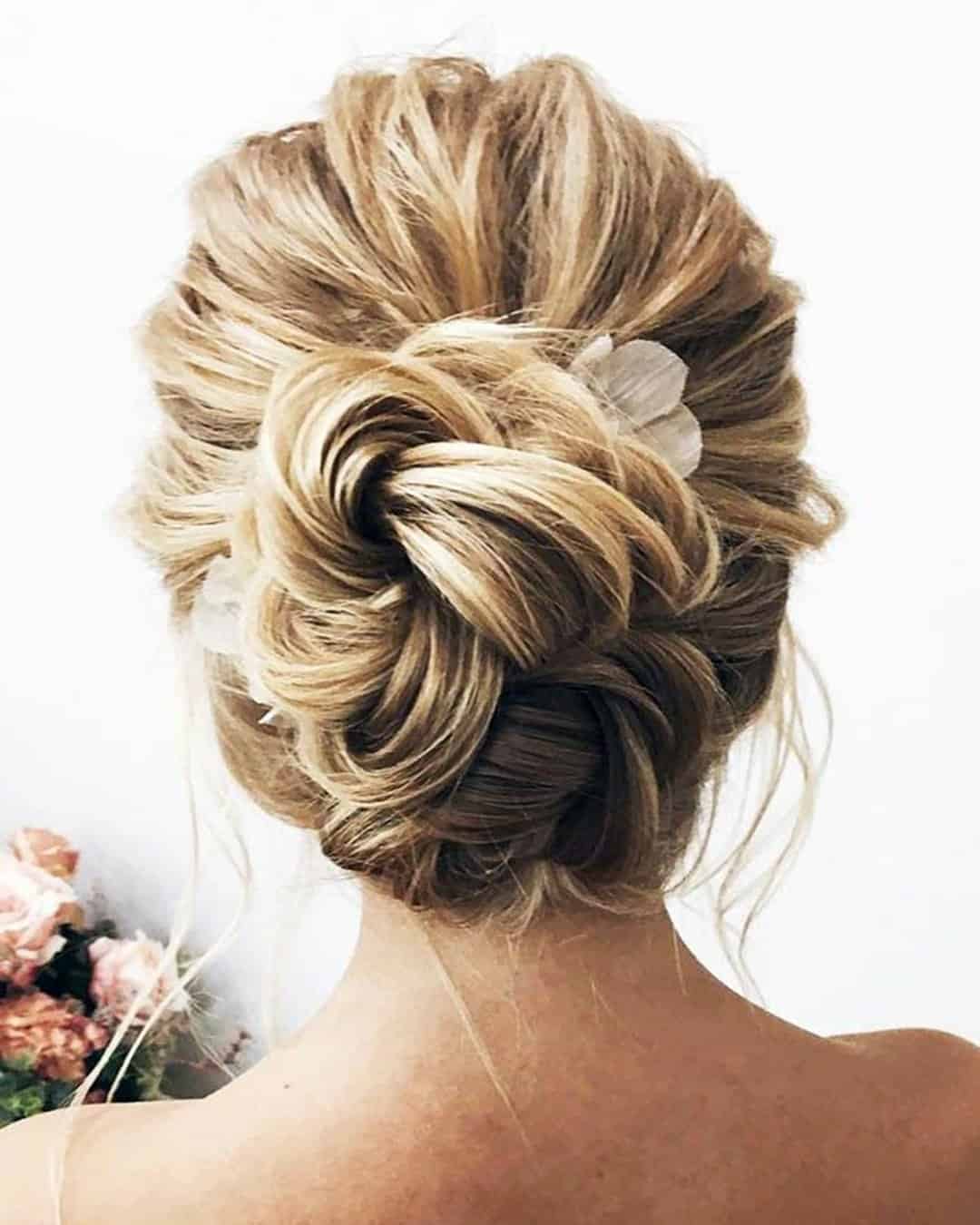 Swept Back Hairstyles For Glam Brides