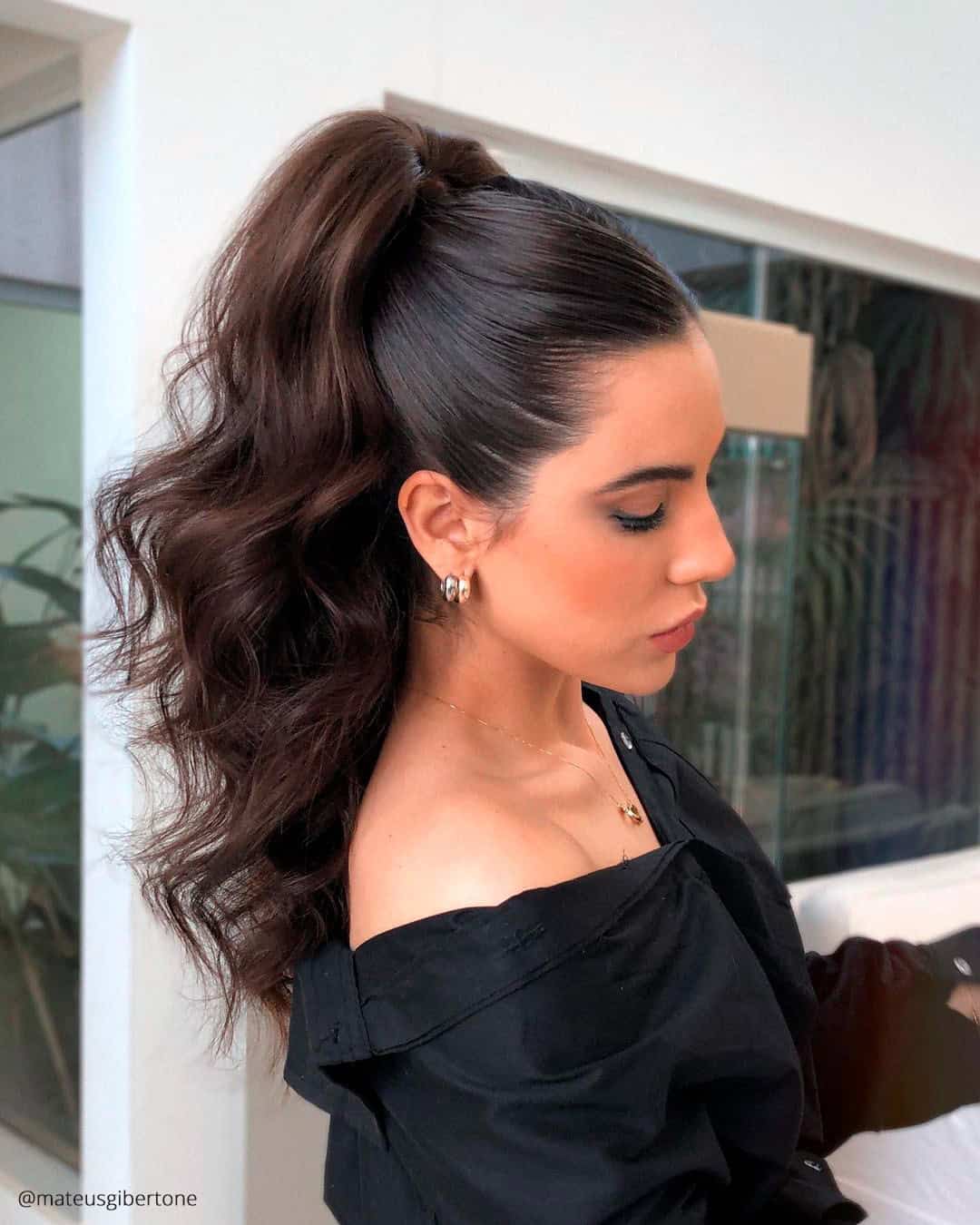 Pulled Back Hairstyles for Long Hair