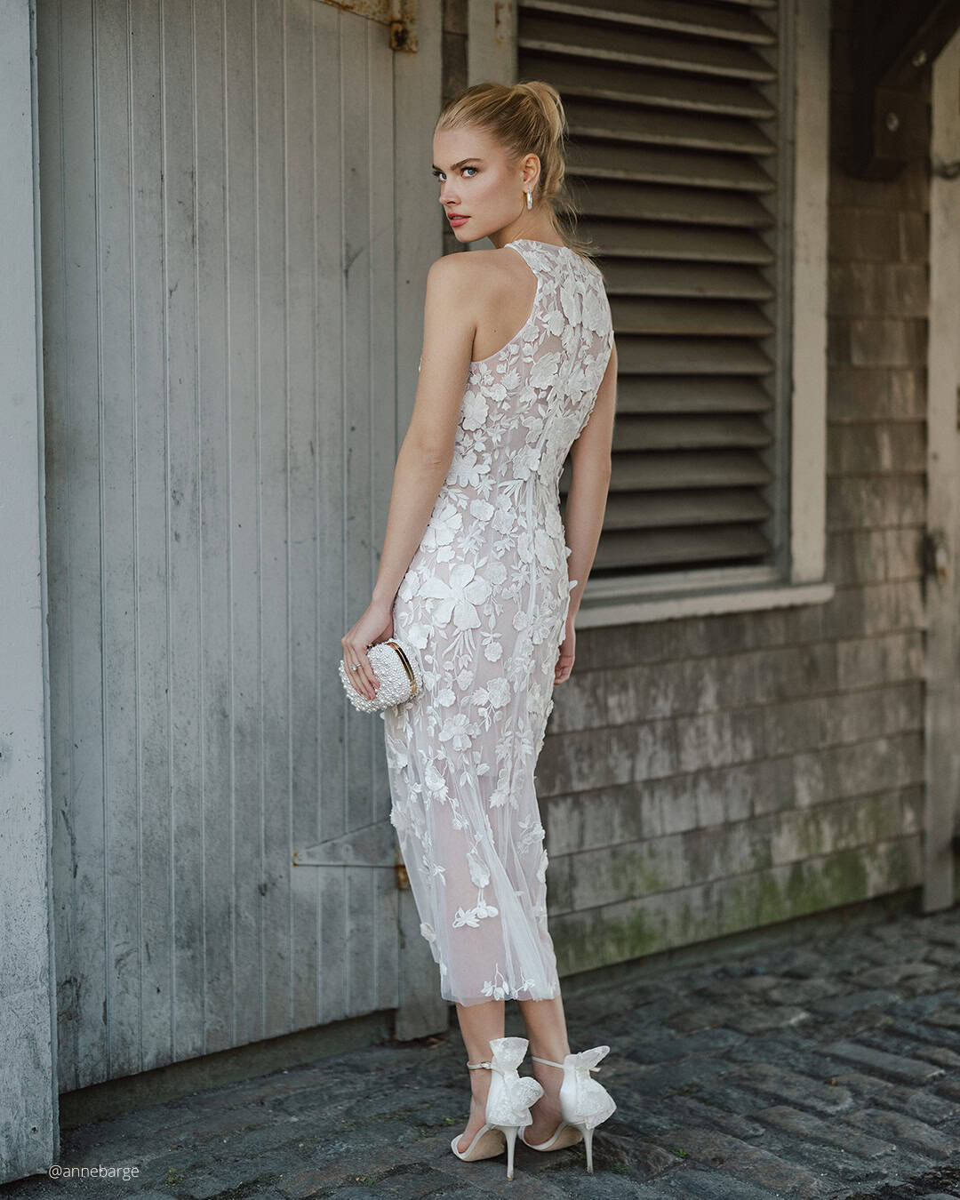 White Tea Length Wedding Dresses