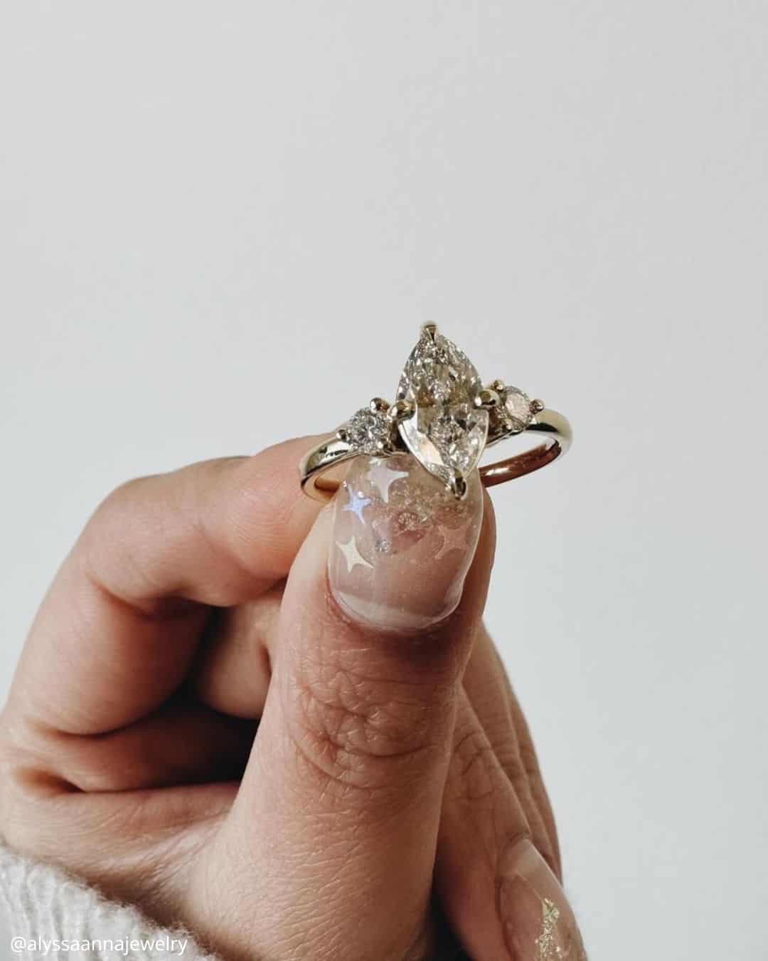 Heart-Shaped Diamond Rings