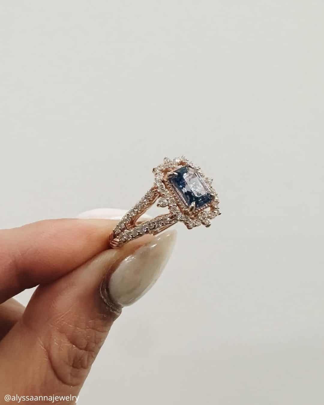 Emerald And Green Sapphires Engagement Rings