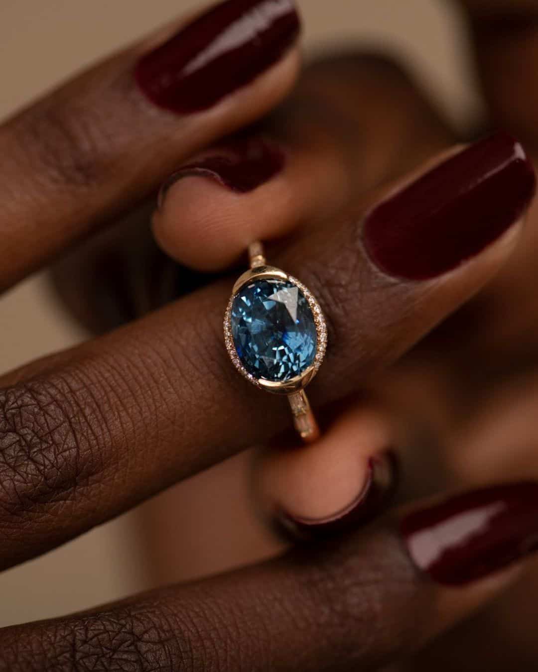 Emerald And Green Sapphires Engagement Rings