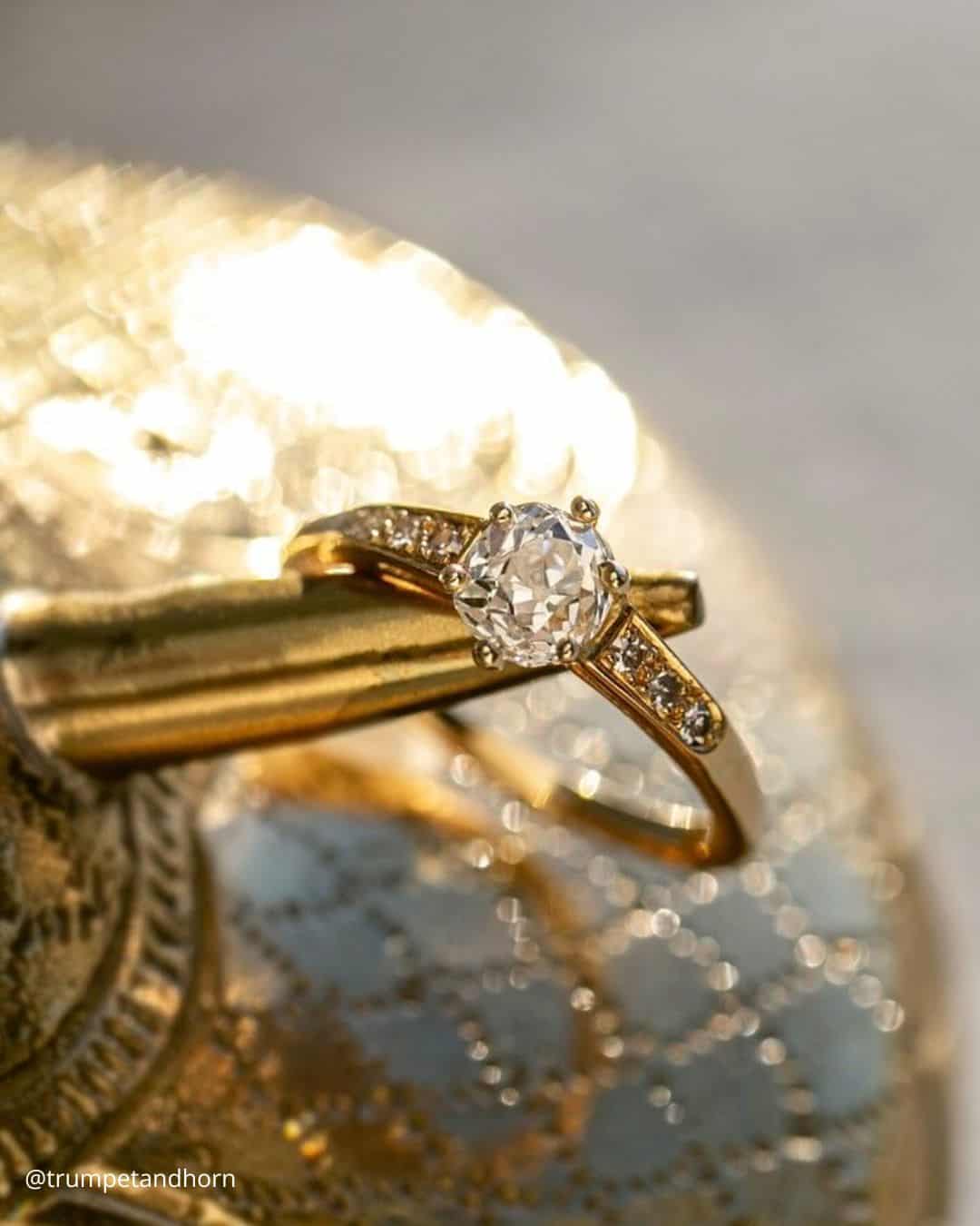 Vintage Emerald Engagement Rings