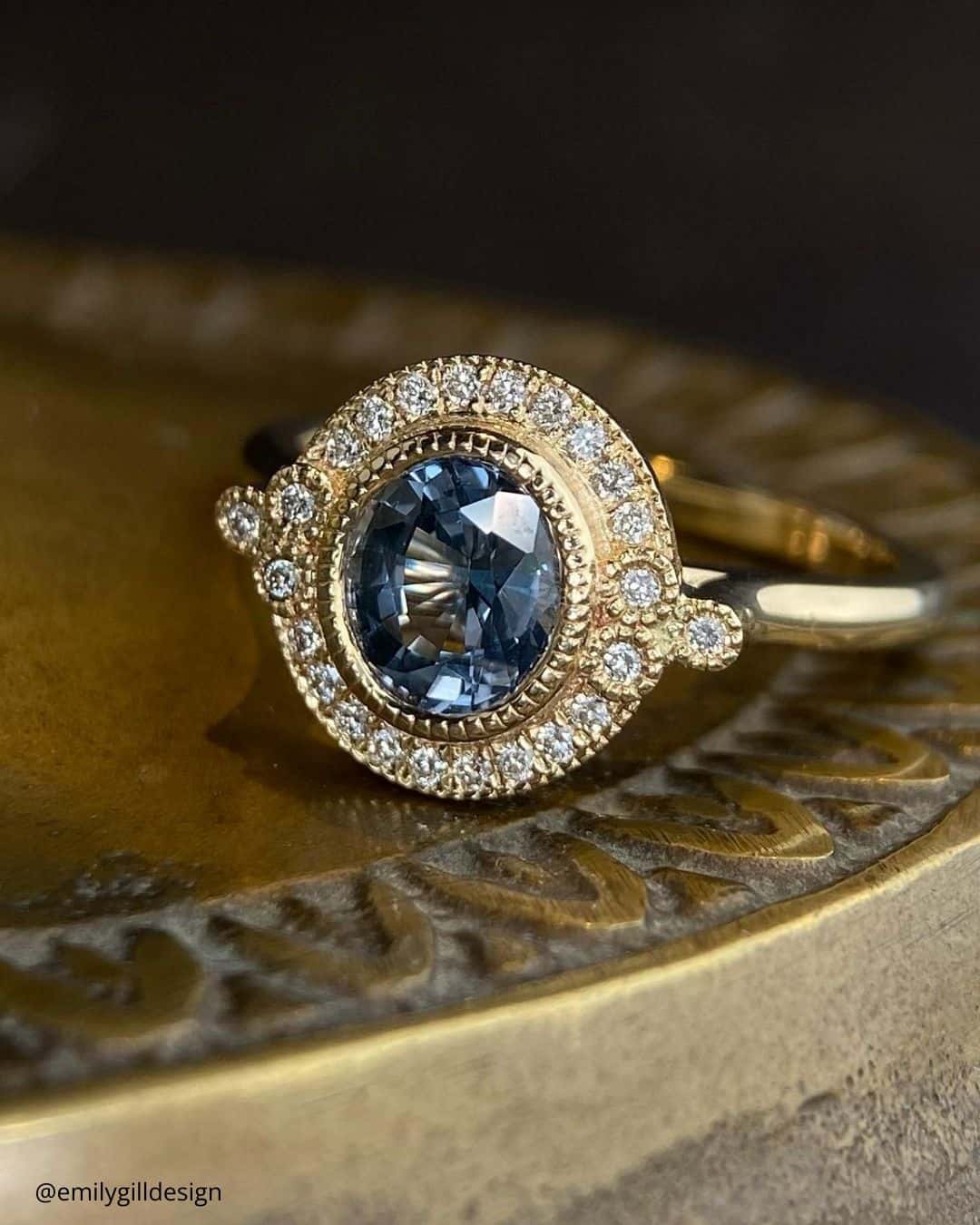 Round Cut Rings In Vintage Style
