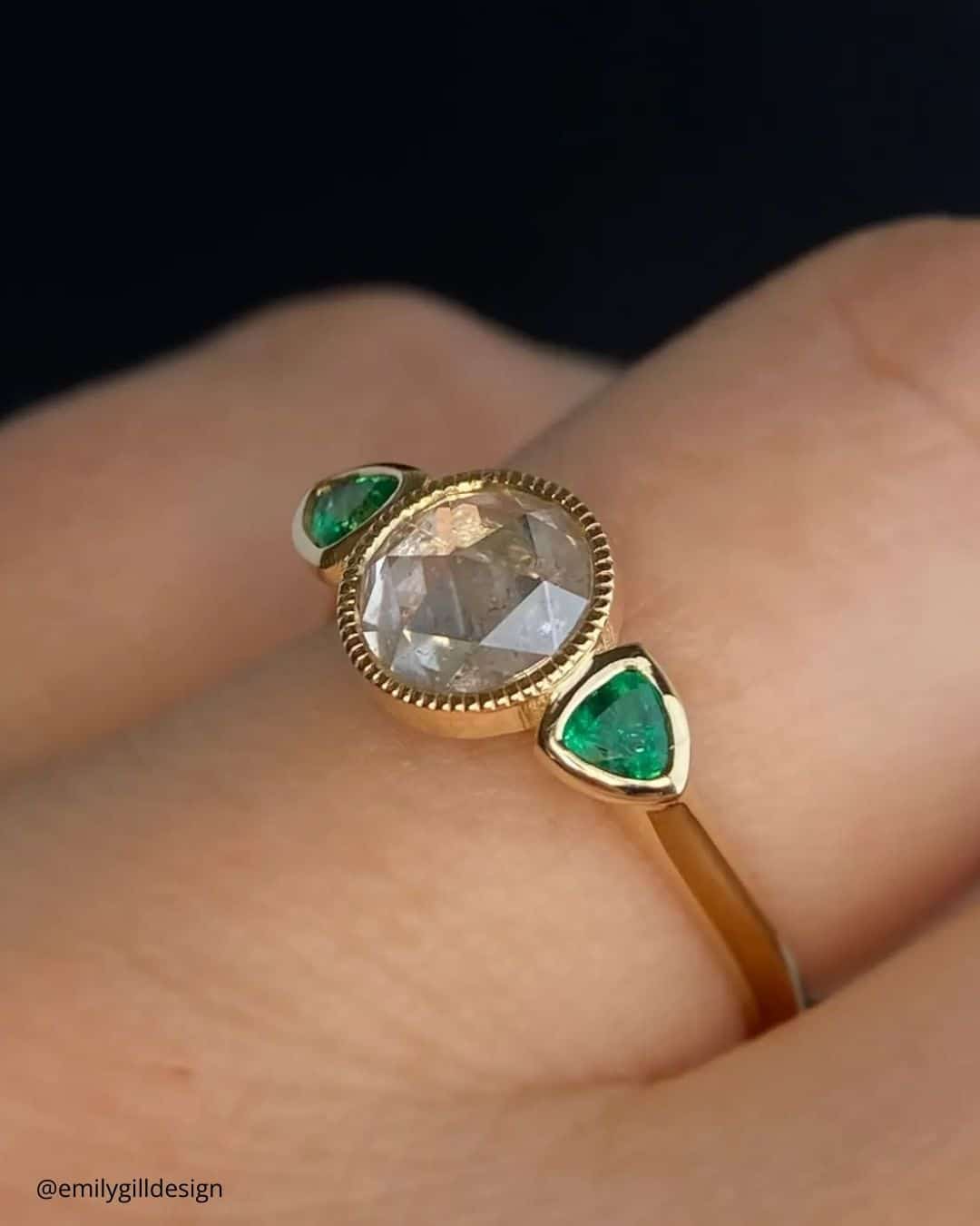 Vintage Nature Inspired Engagement Rings