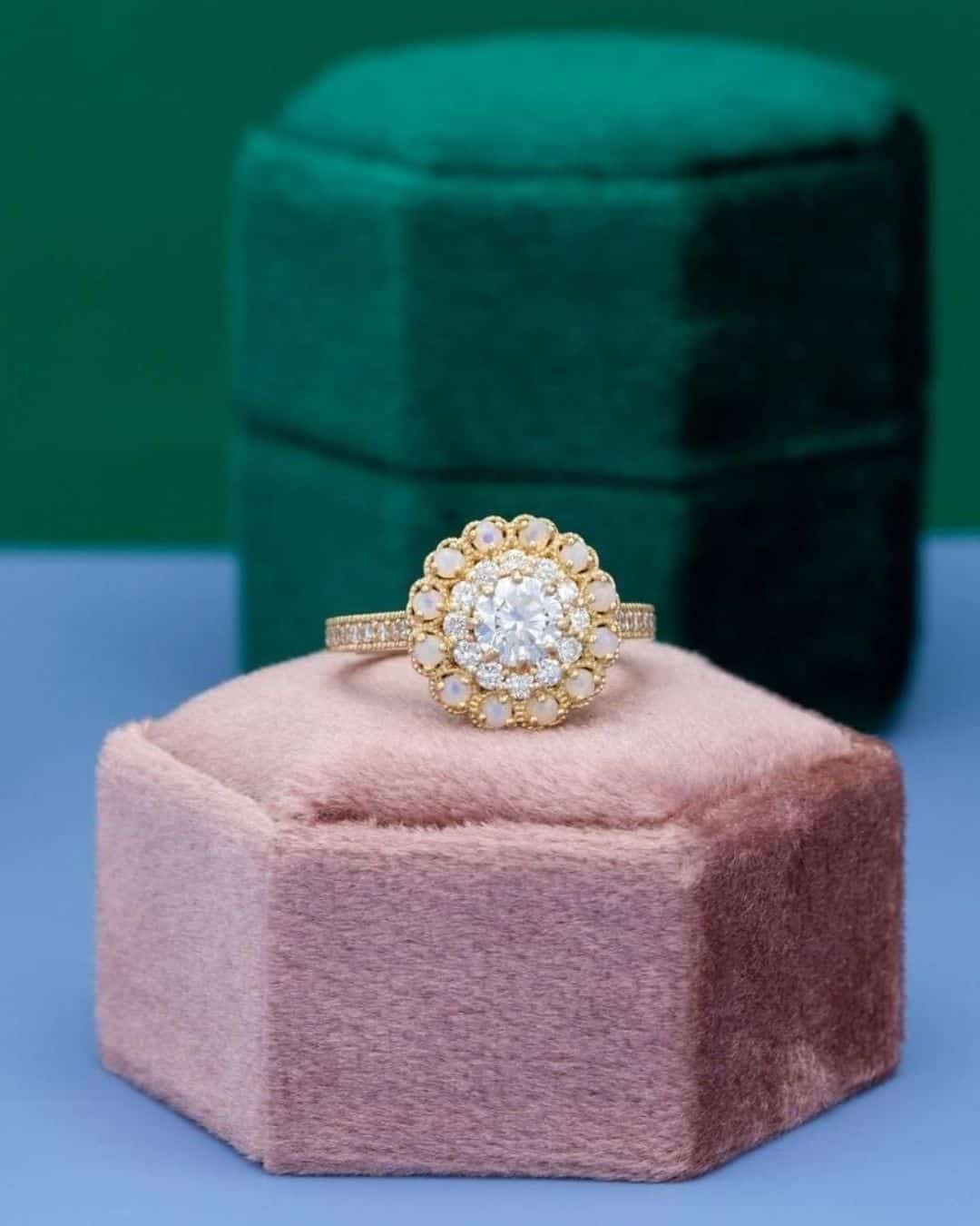 Vintage Nature Inspired Engagement Rings