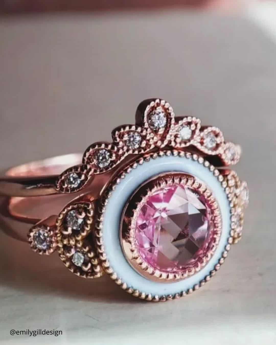 Vintage Rose Gold Engagement Rings