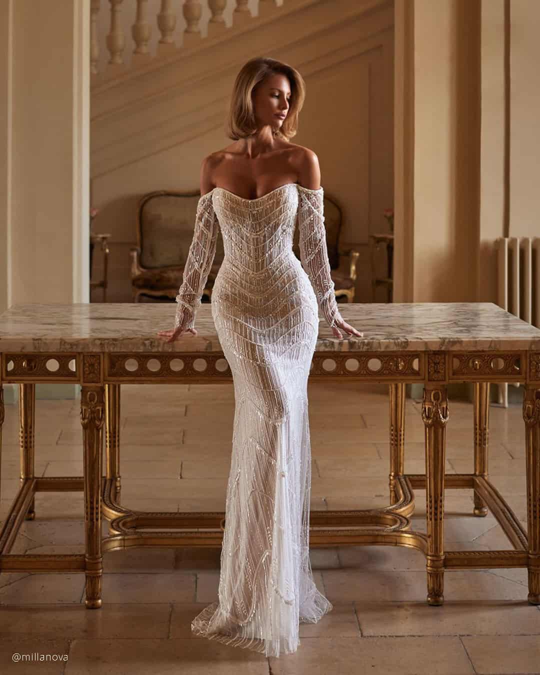 Vintage Wedding Dresses With Sleeves