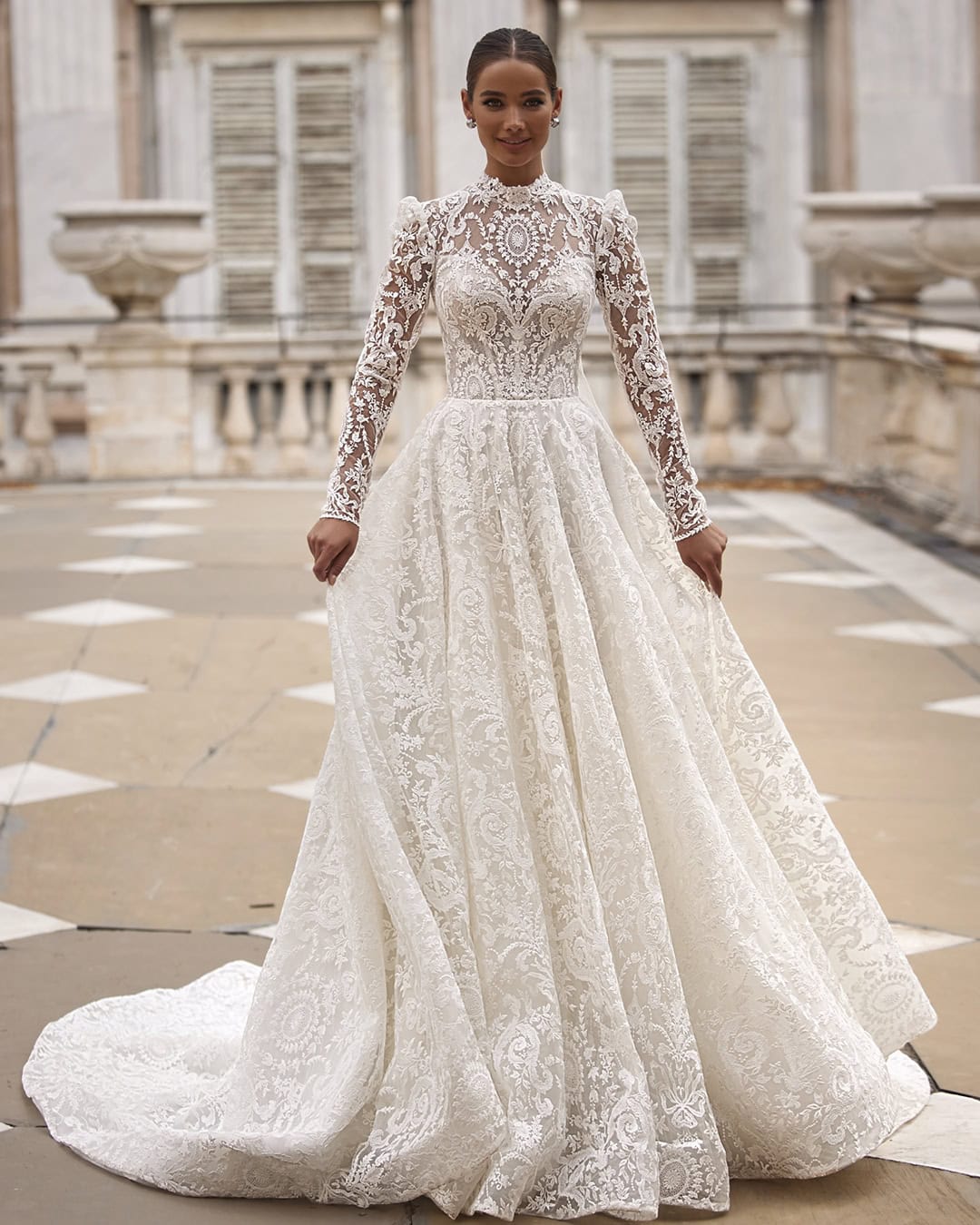 Basque Waist Wedding Dresses