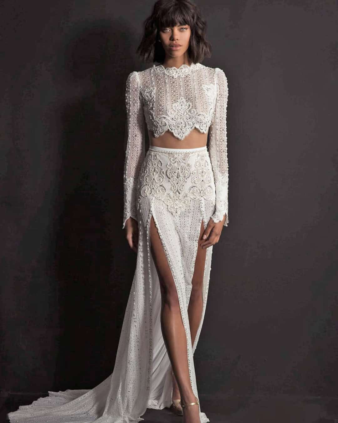 Basque Waist Wedding Dresses
