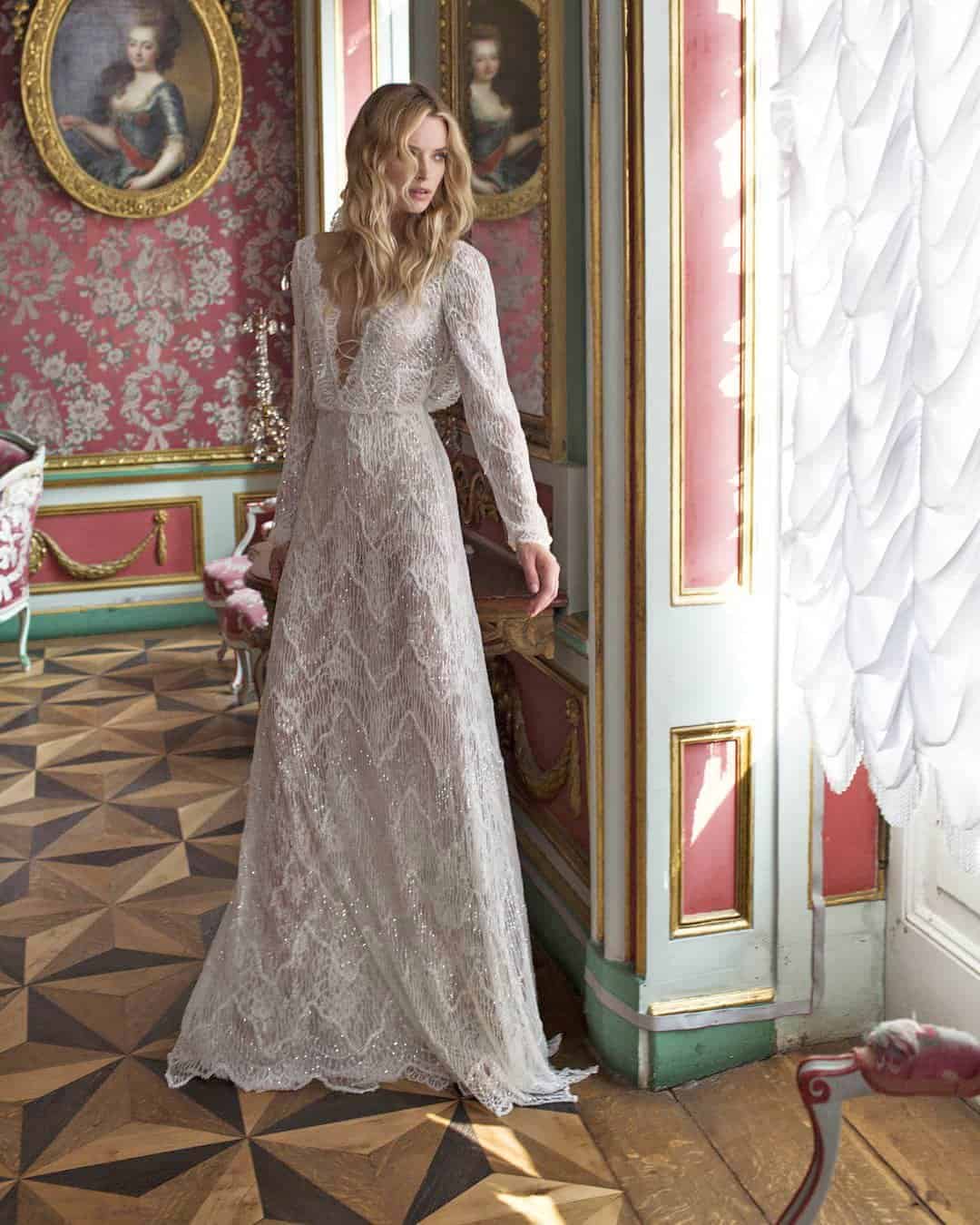 Basque Waist Wedding Dresses