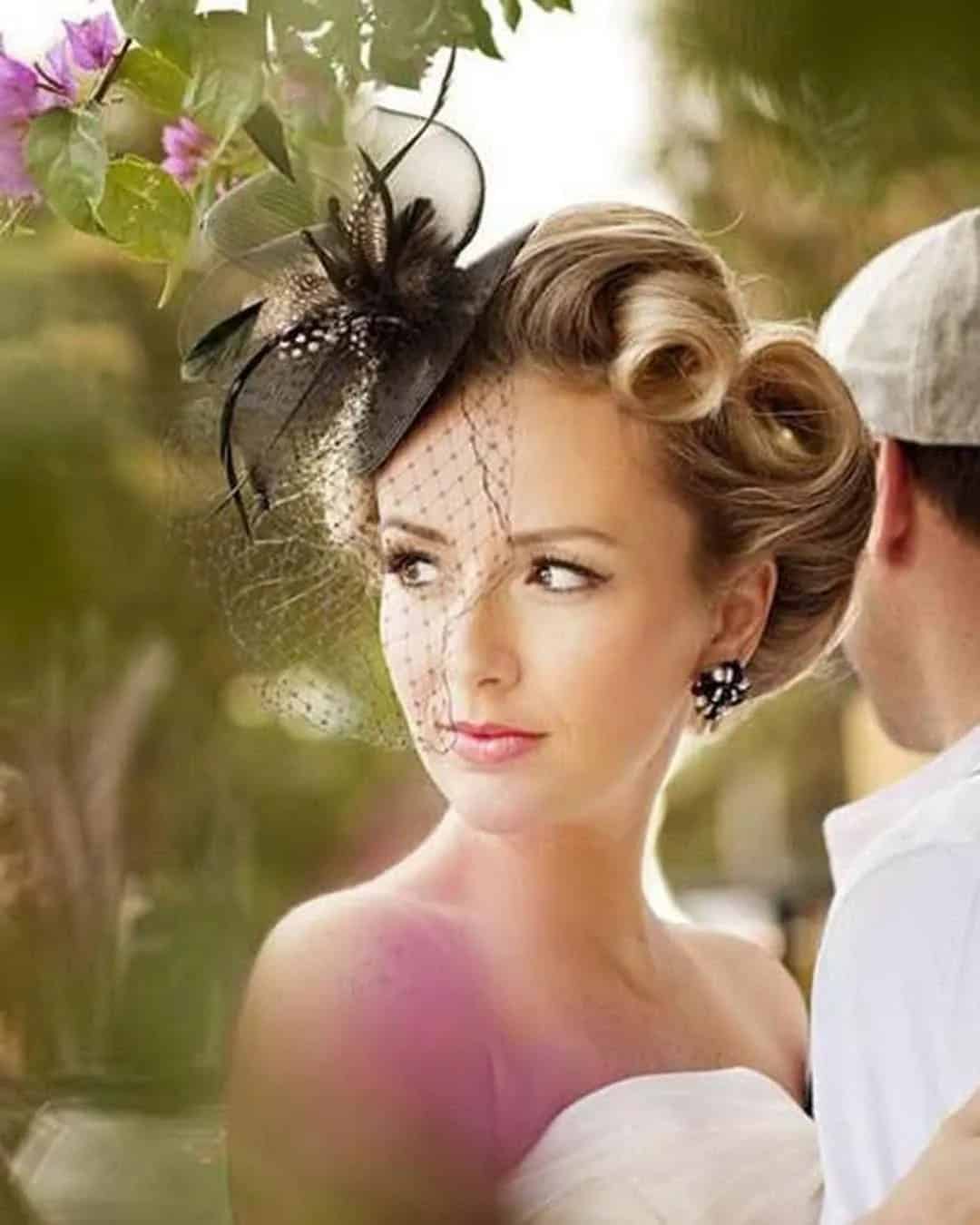 Vintage Wedding Bumped Hairstyles
