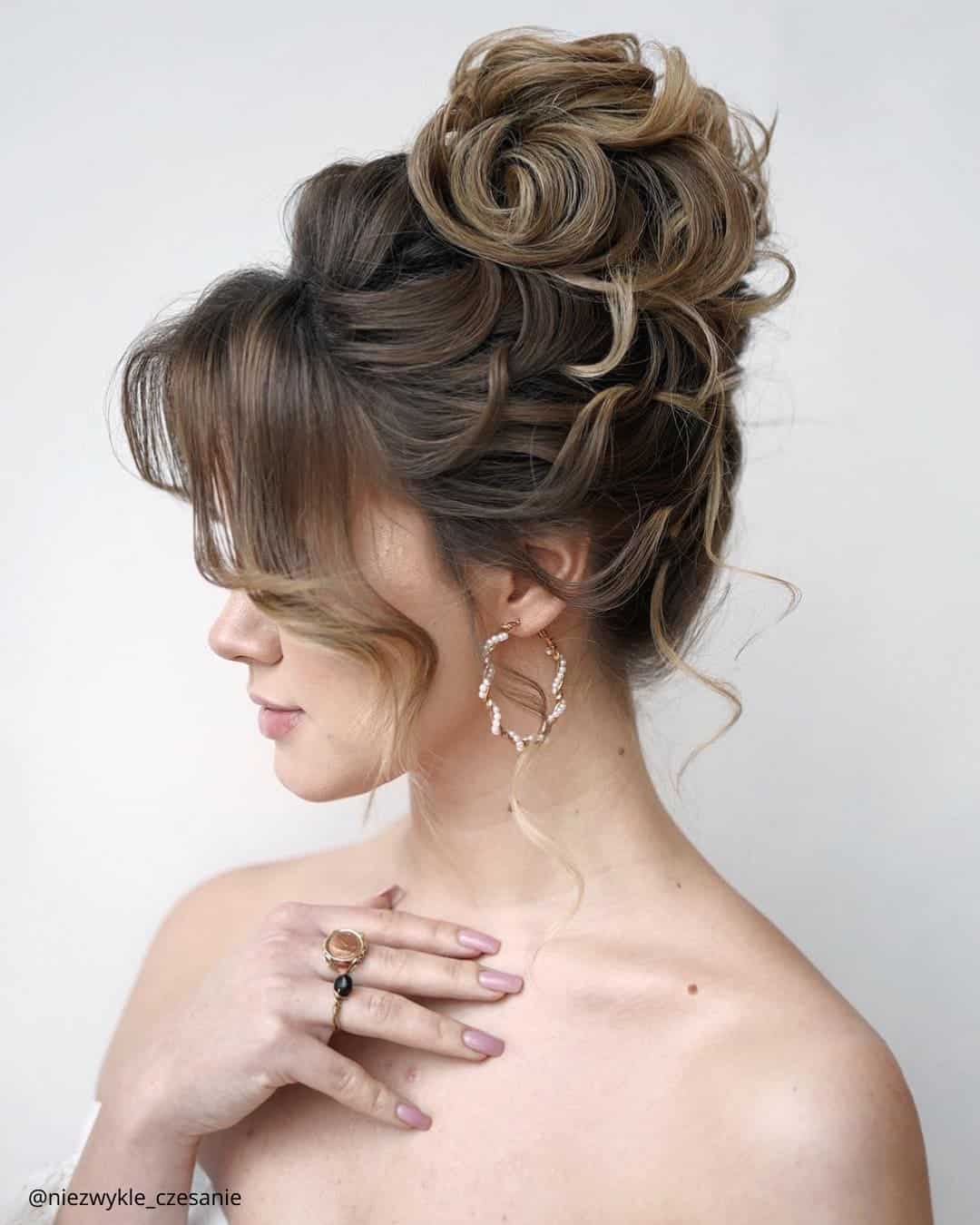 Vintage Wedding Bumped Hairstyles