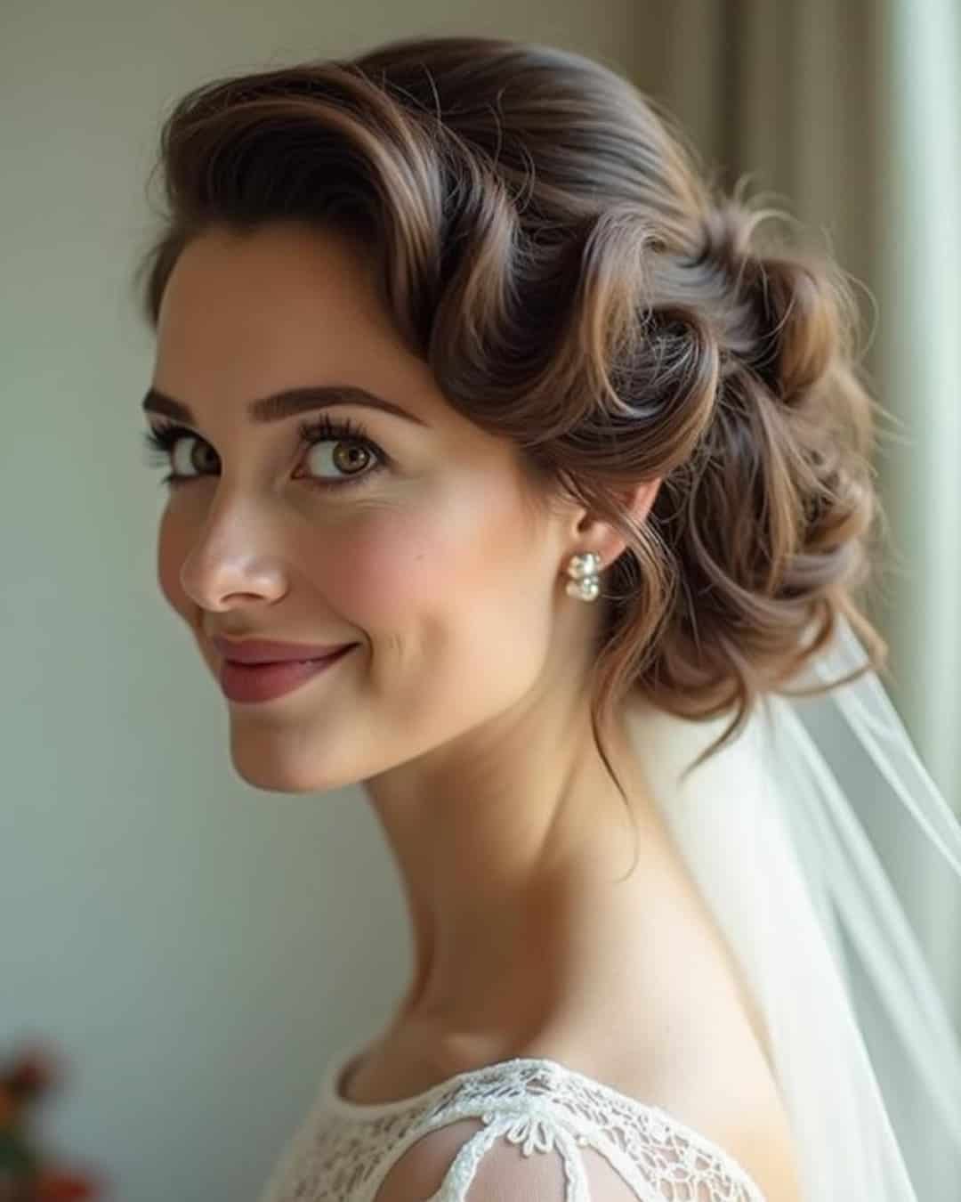Vintage Wedding Hairstyle – Bouffant Updo