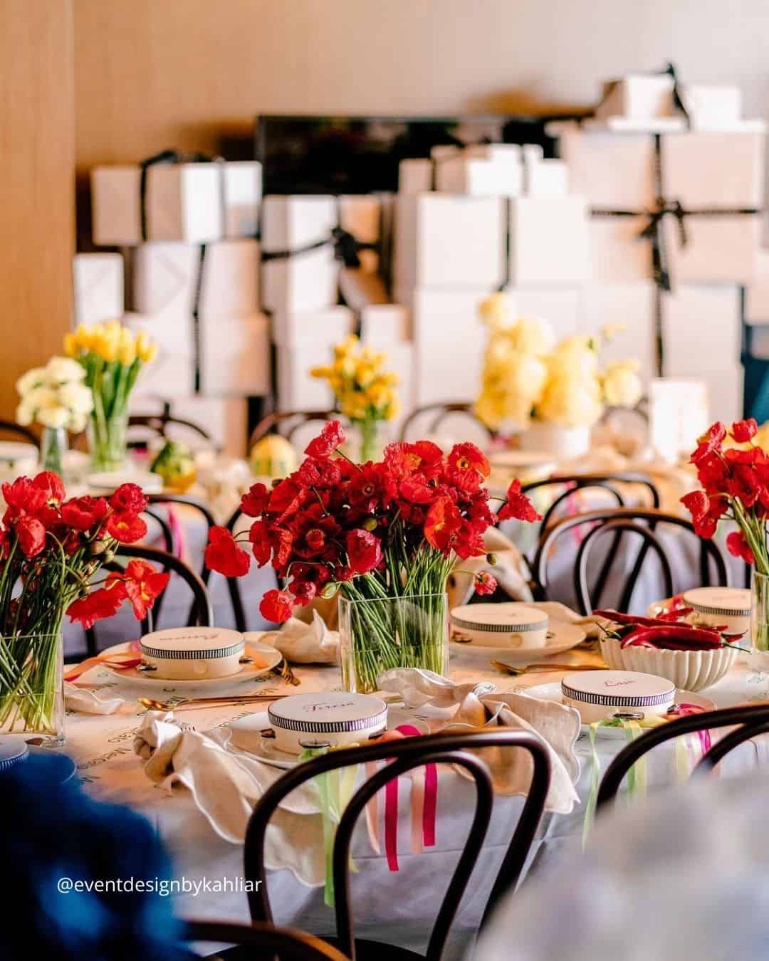 Spring Wedding Table Decor