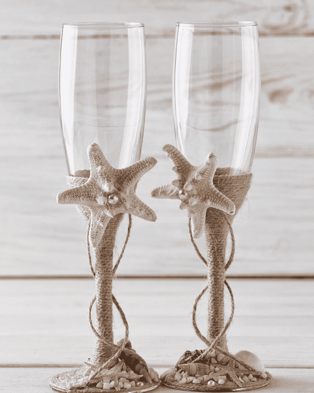 Non-Traditional Toasting Glasses For Wedding