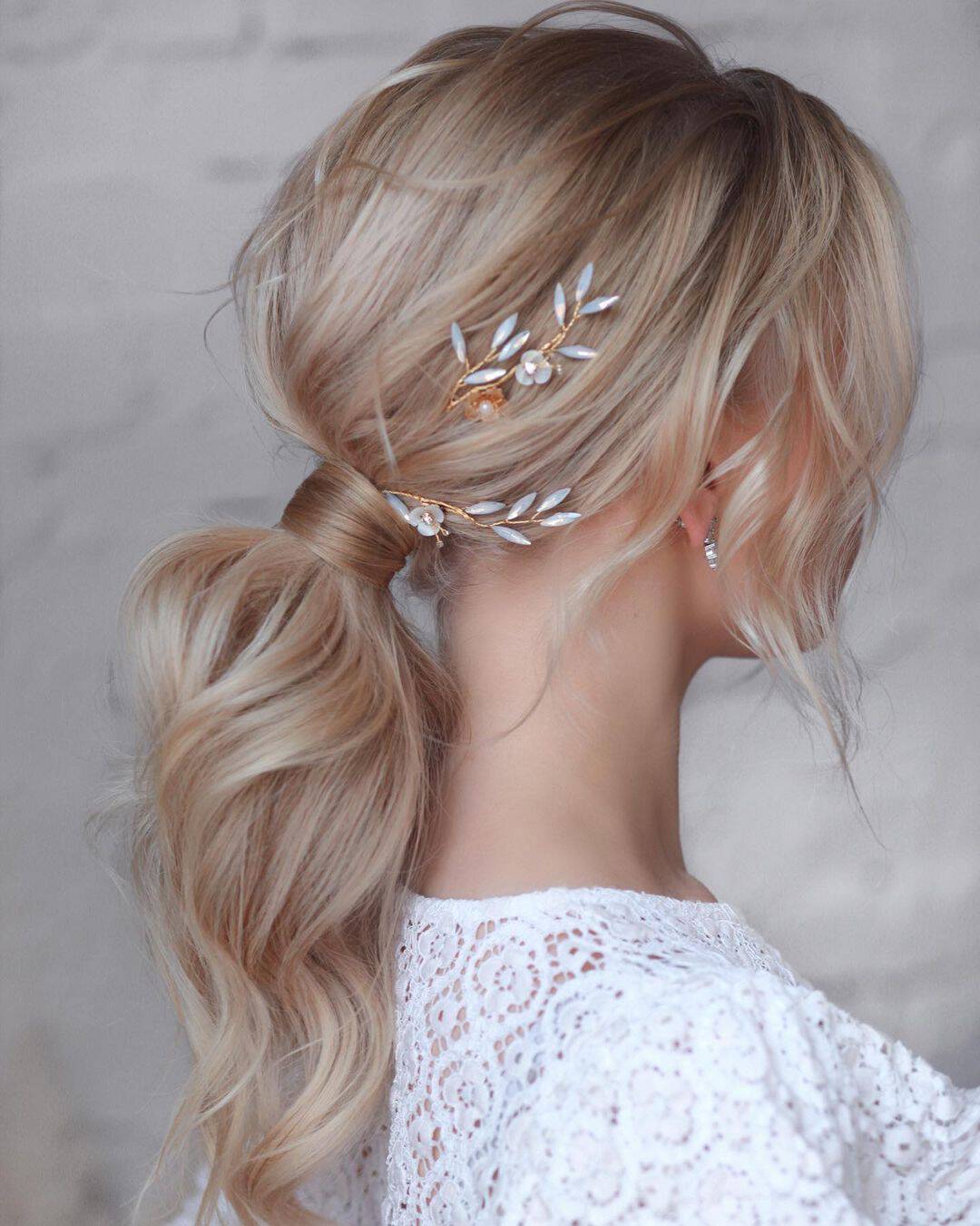 Boho Wedding Hairstyles For Thin Shoulder Length Hair