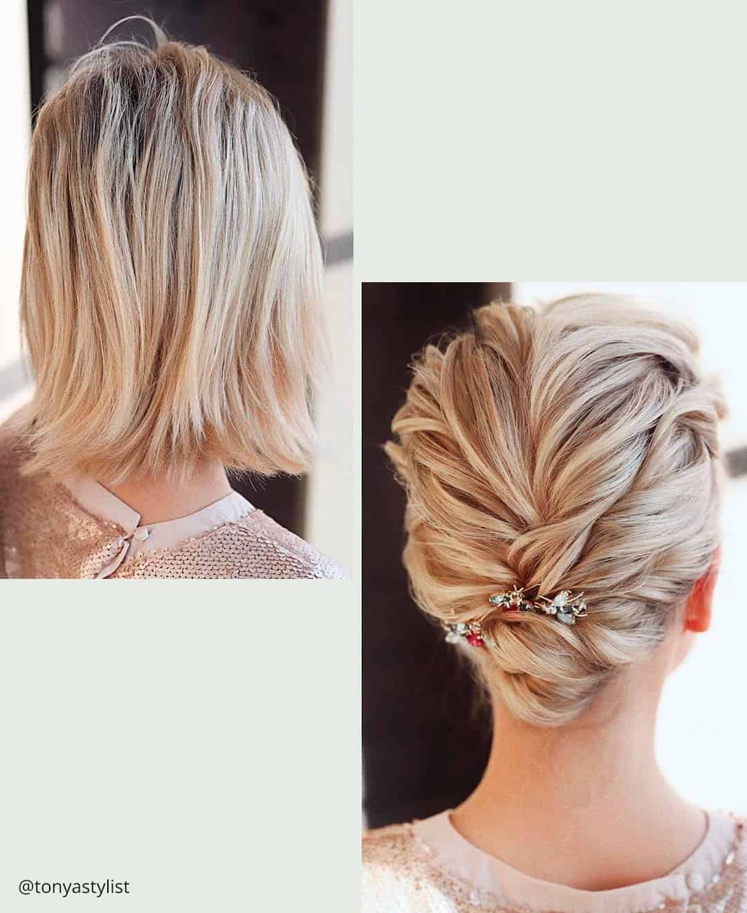 Wedding Hairstyles For Thin Short Hair