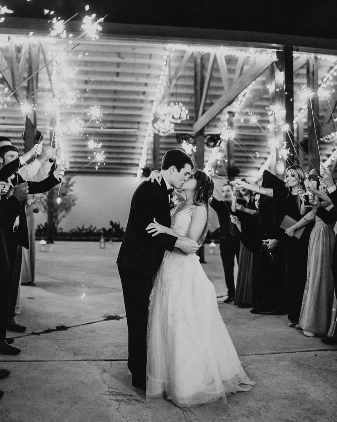 Kissing Couples Photos With Sparklers