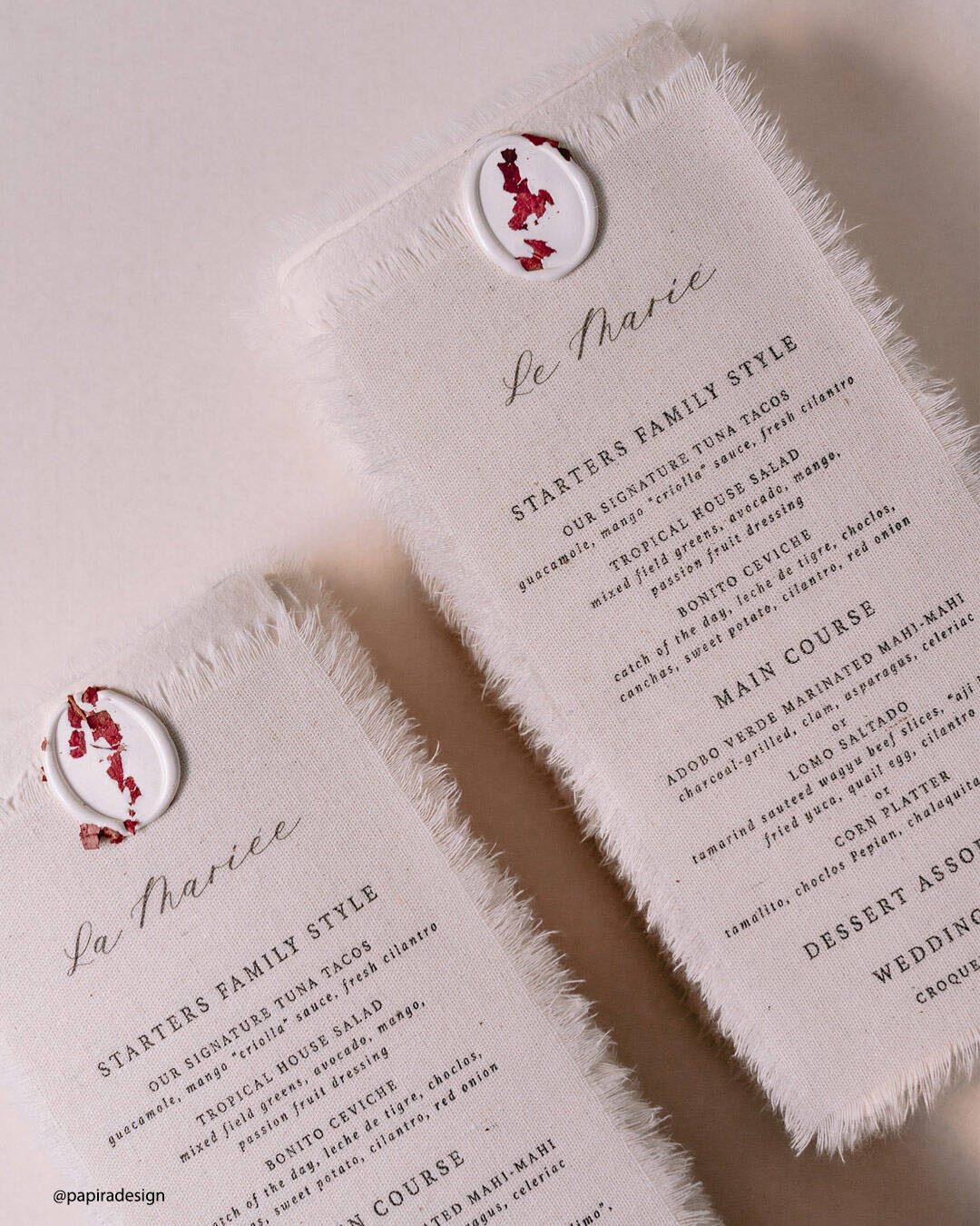 Non-Traditional Reception Place Setting