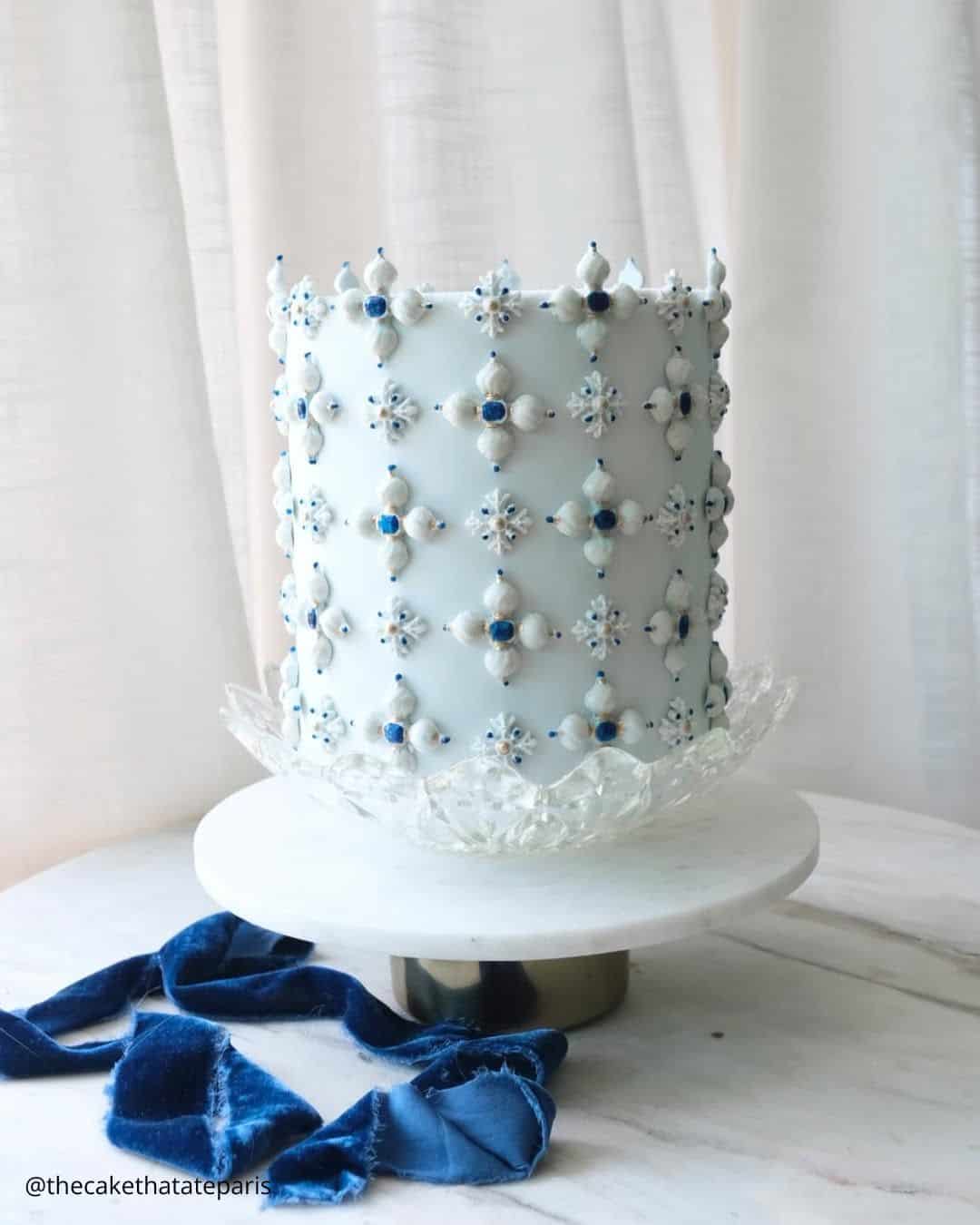 Snowflake Wedding Cakes
