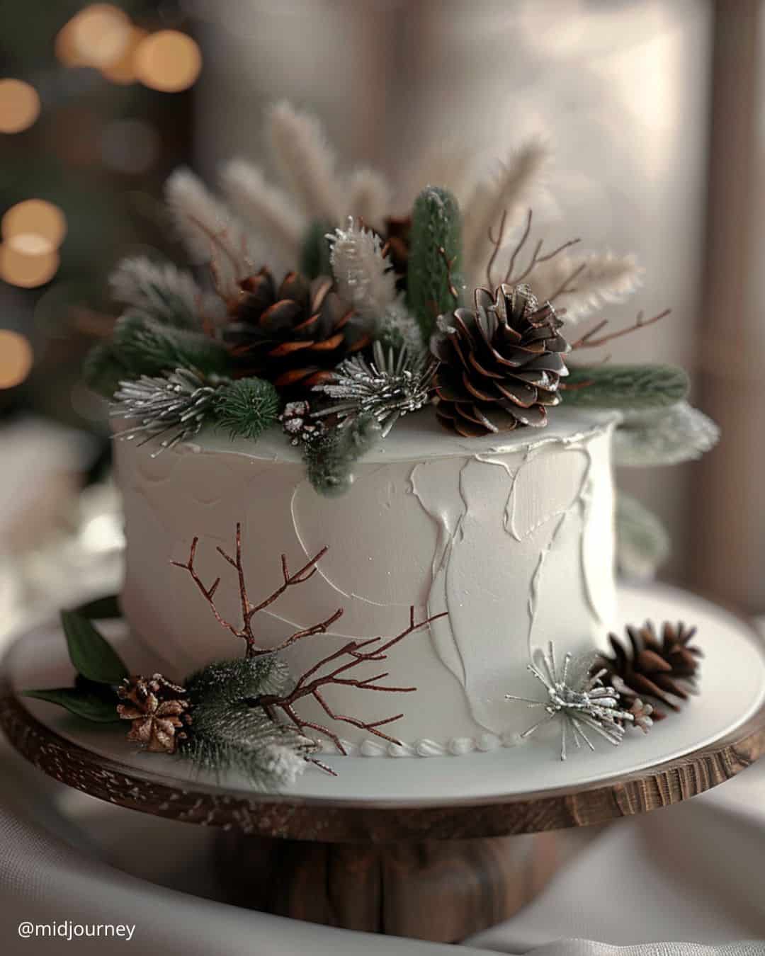 Cakes with Pinecones