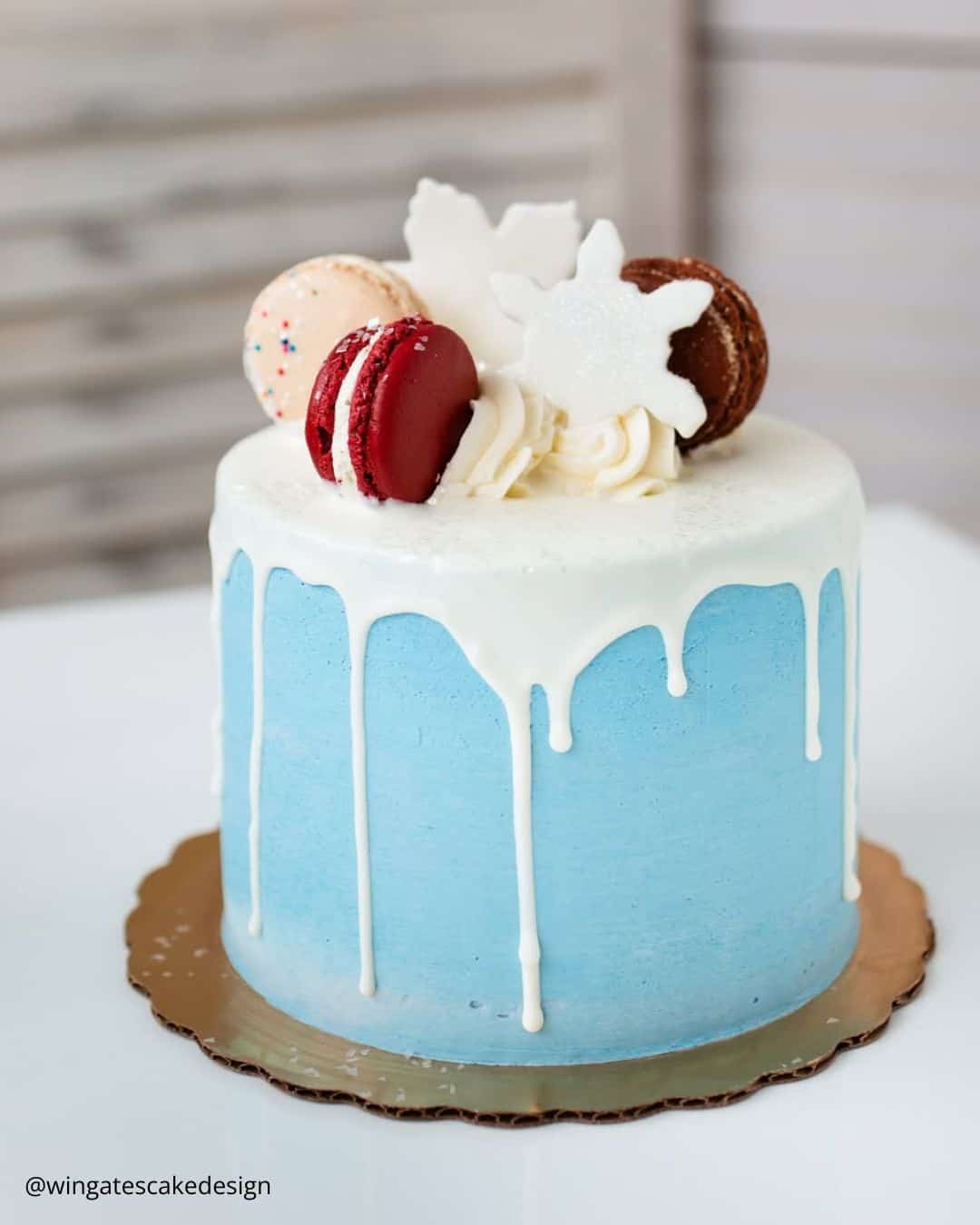 Snowflake Wedding Cakes