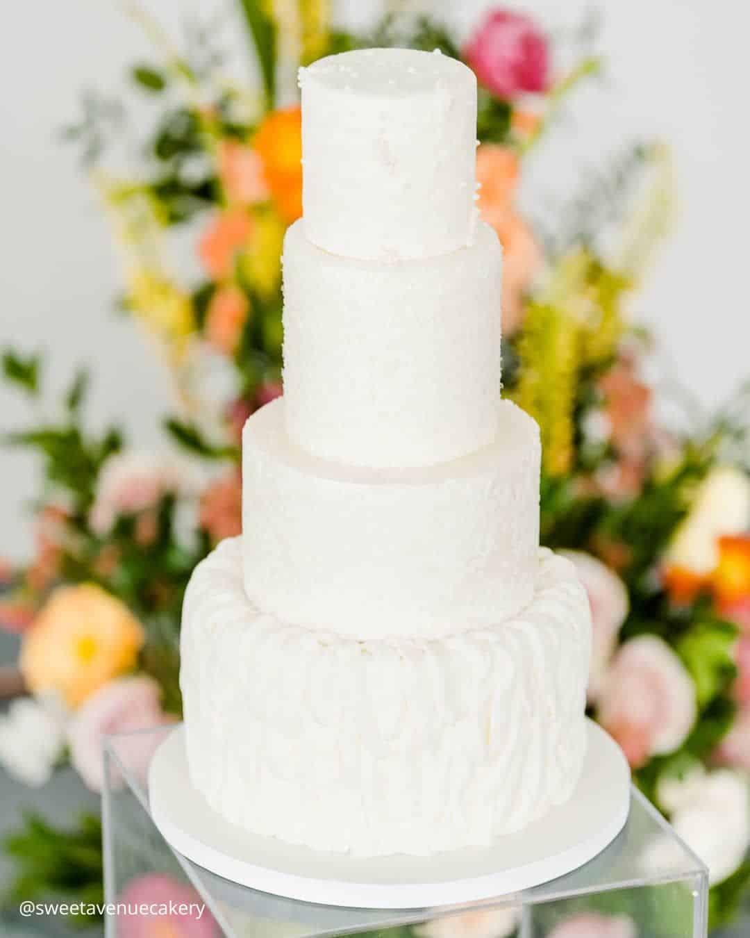 Sparkly Winter Wedding Cakes