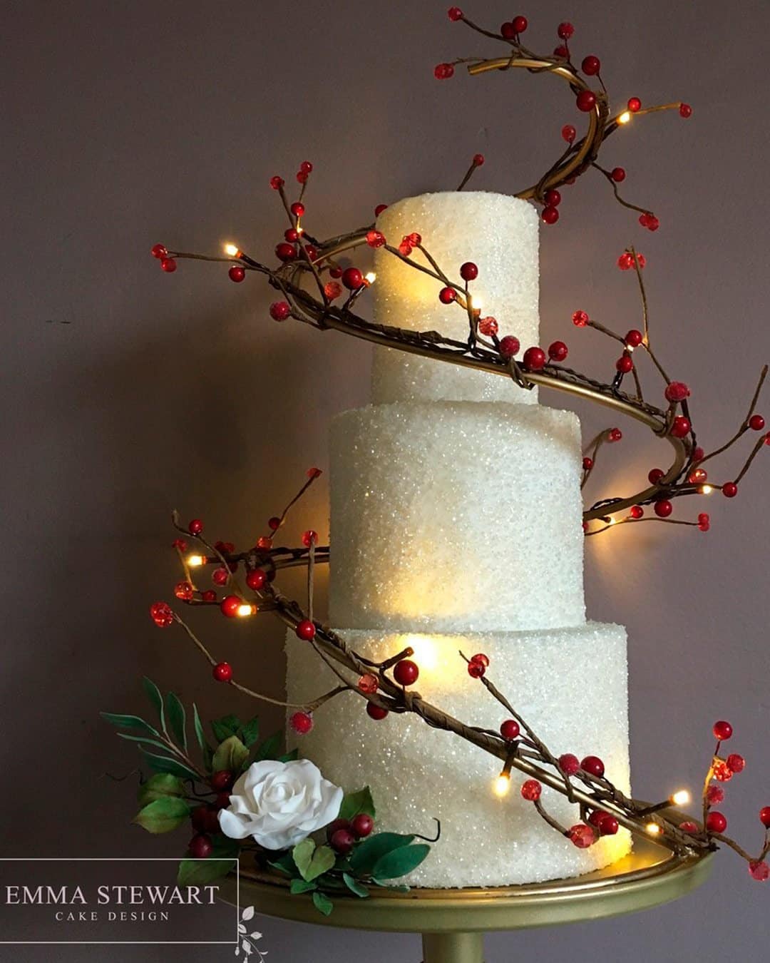 Sparkly Winter Wedding Cakes