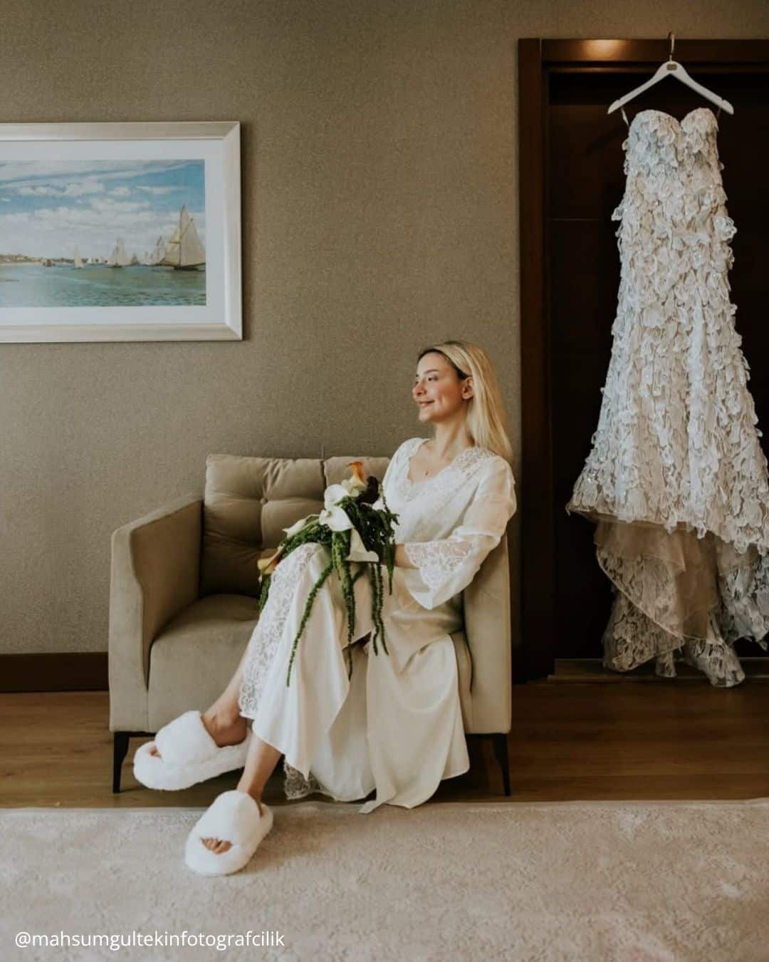 Hanging Wedding Dress