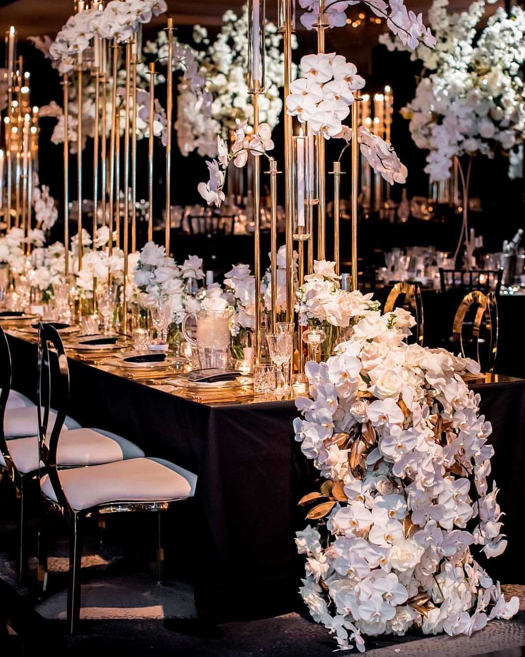 Black and Gold Wedding Cake Ideas