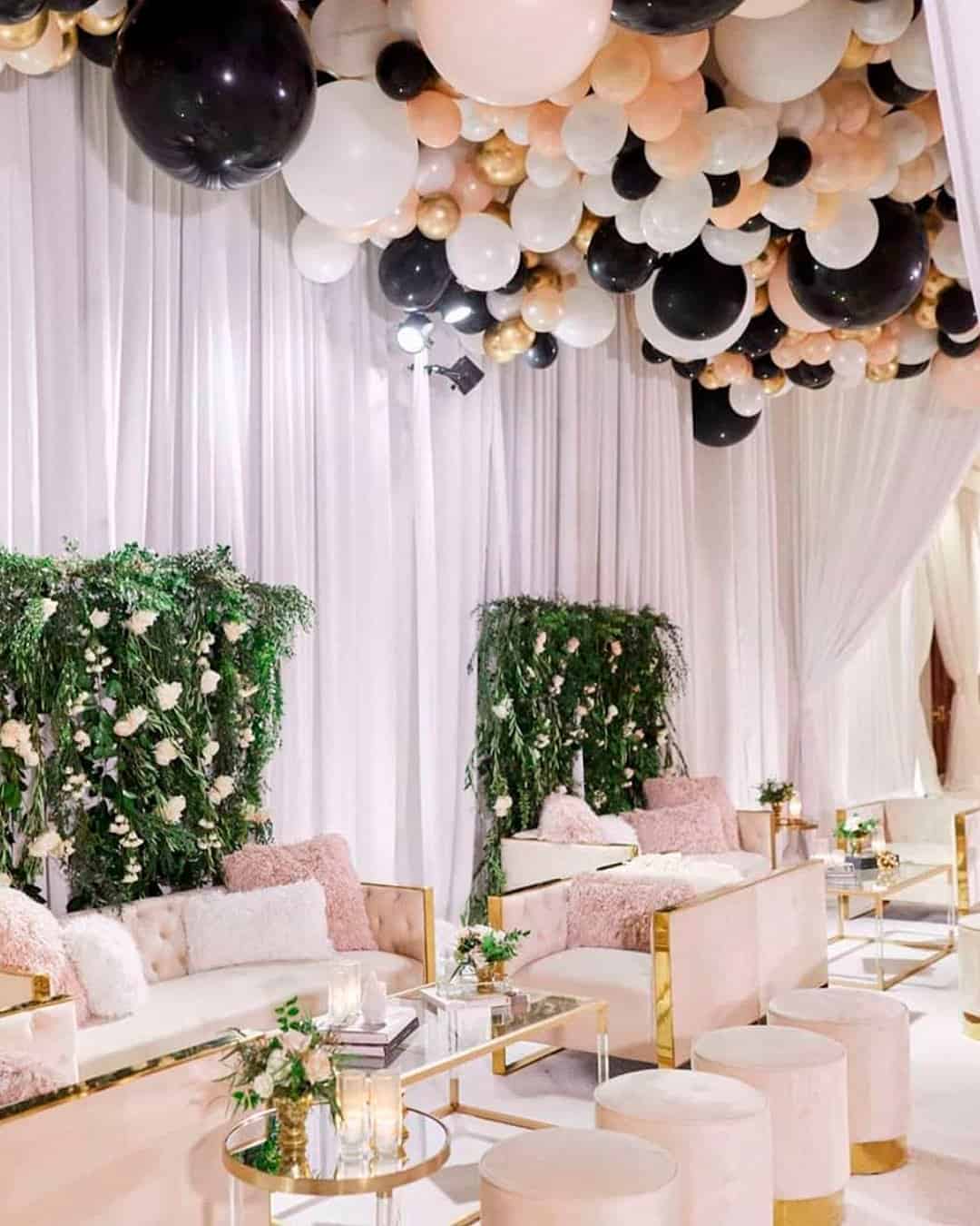 Black and Gold Wedding Cake Ideas