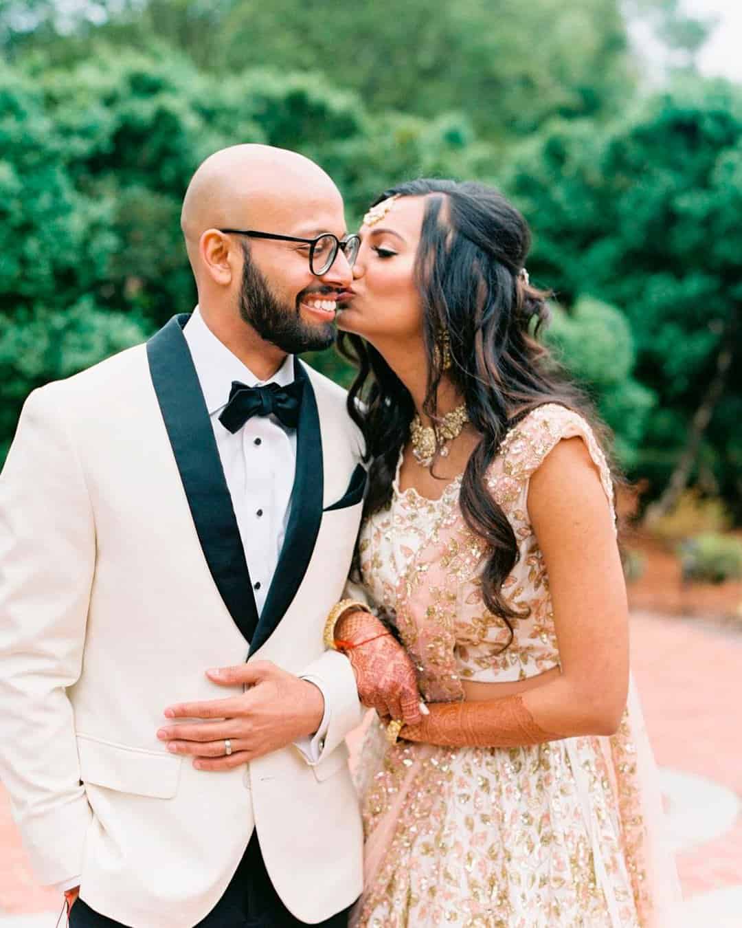 Black and Gold Wedding Attire