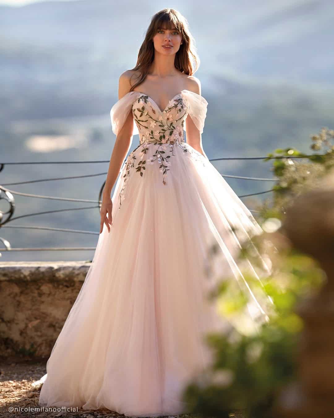 White Wedding Dresses Floral
