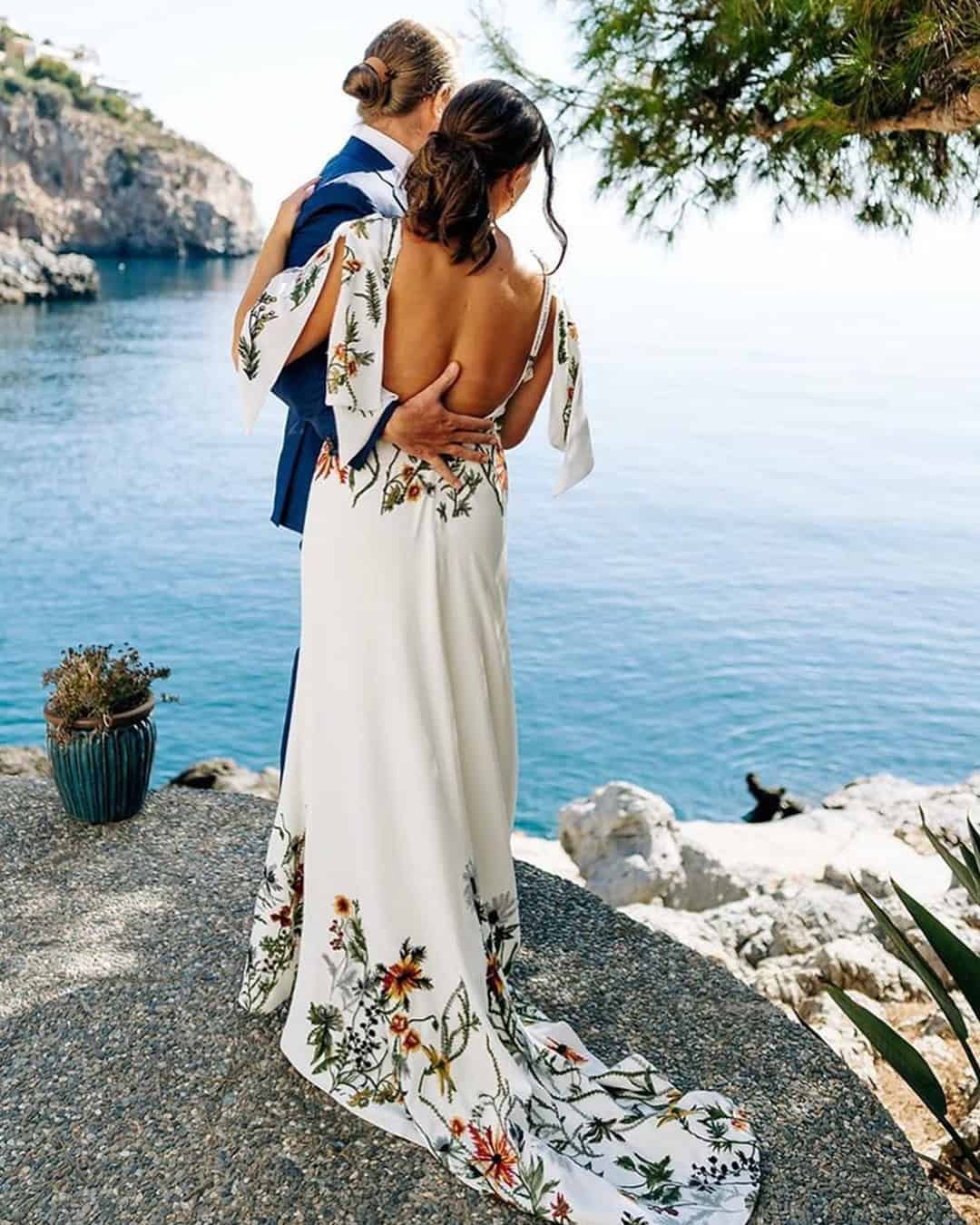 White Wedding Dresses Floral