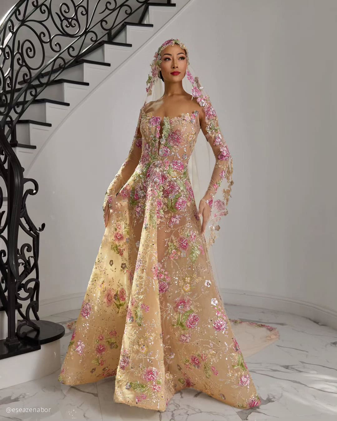 Short Floral Wedding Dresses