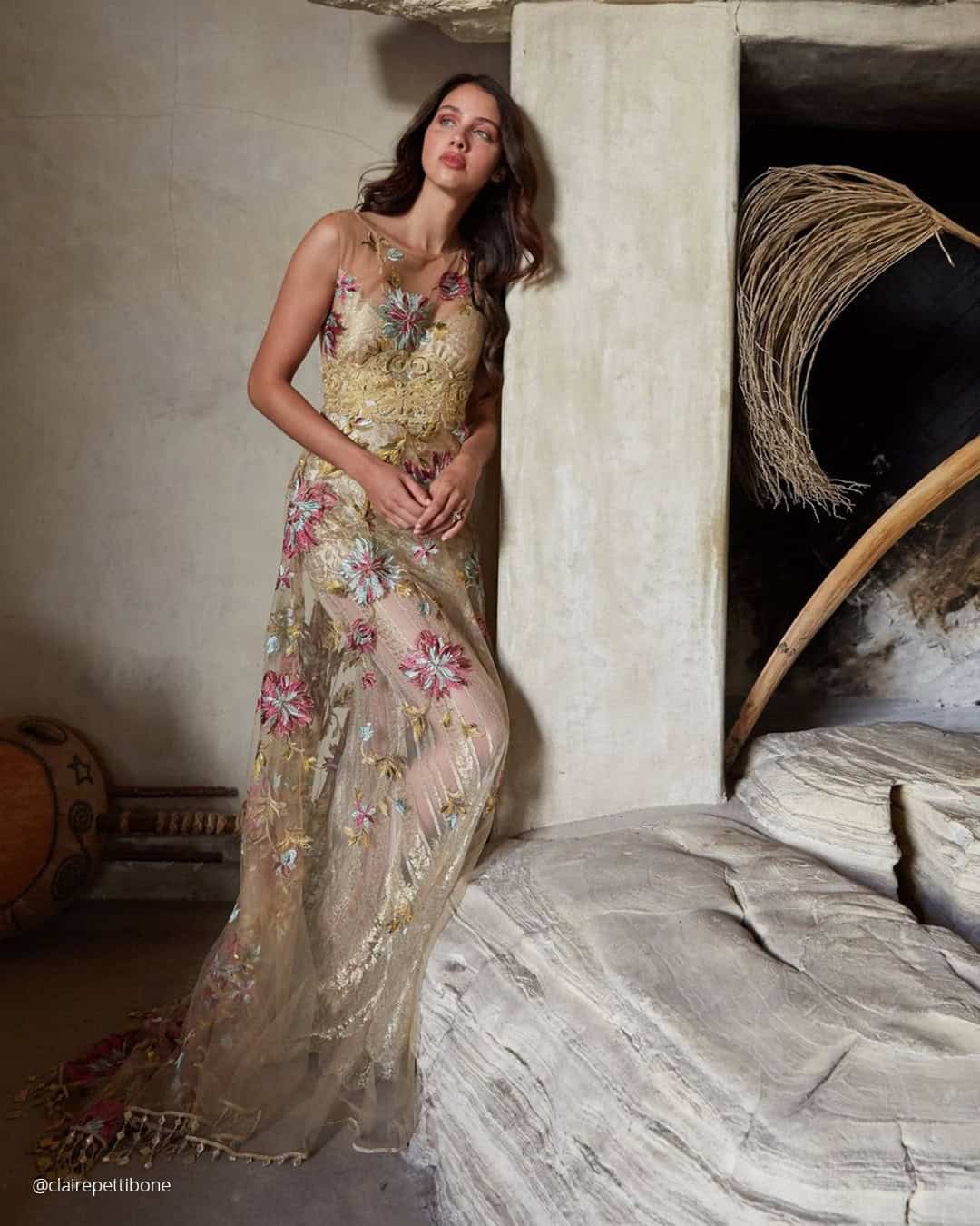 Short Floral Wedding Dresses