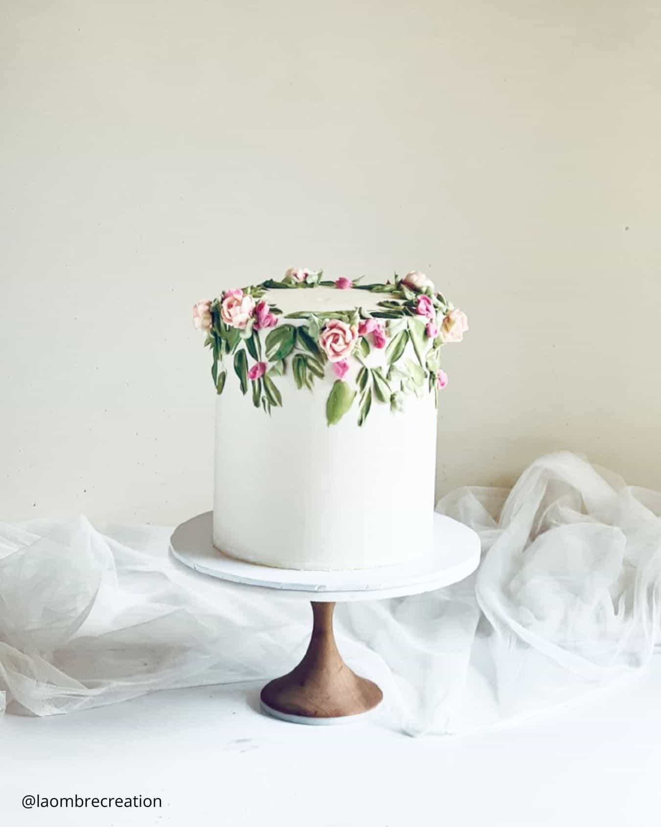 2 Tier Summer Wedding Cake